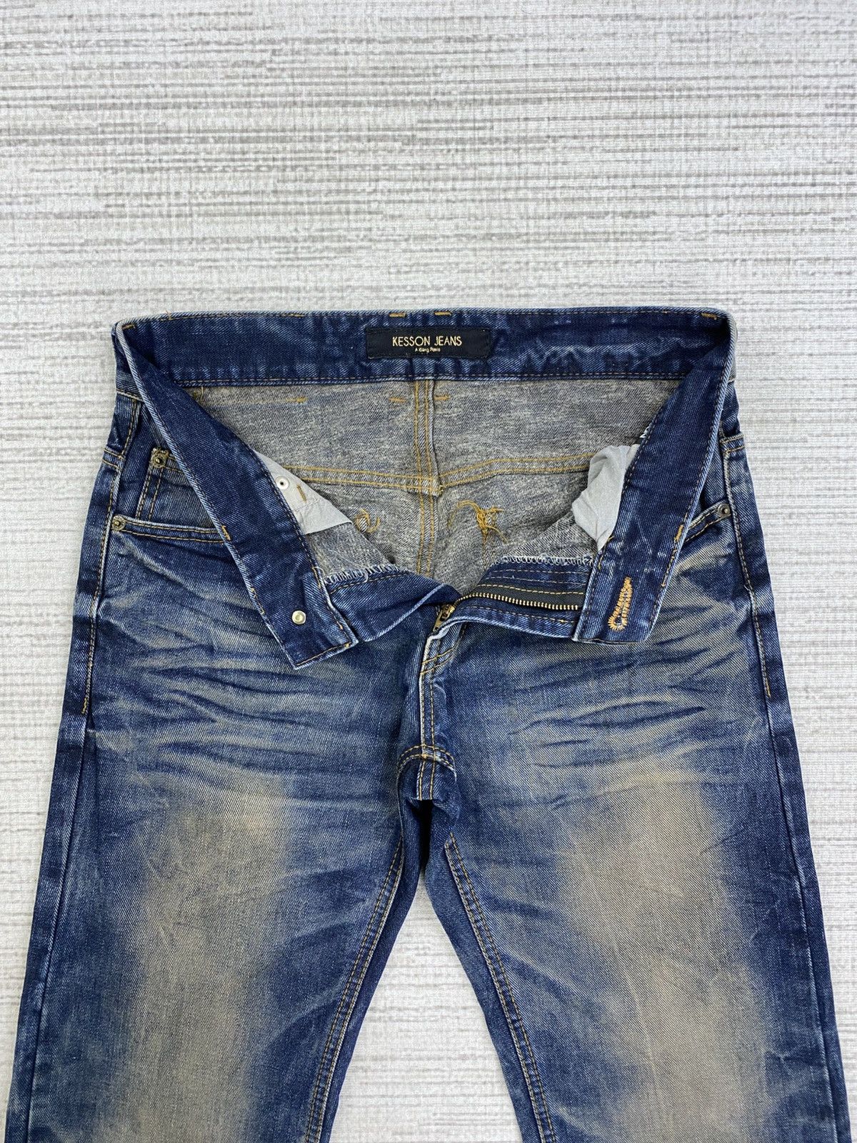 If Six Was Nine × Le Grande Bleu (L.G.B.) × Vintage Vintage Kesson Jeans Distressed Denim Pants Size US 30 / EU 46 - 11 Thumbnail