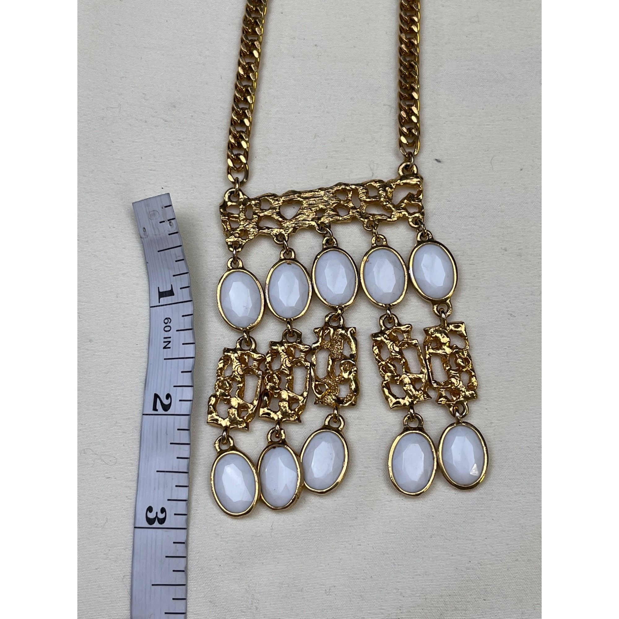 Other Vintage Womens Gold Drop Pendant Designed Necklace SKU 6400 Size ONE SIZE - 6 Thumbnail