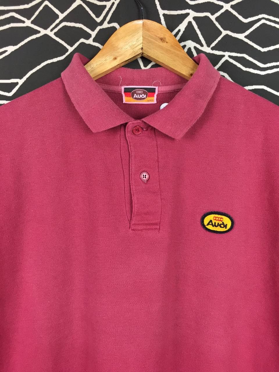 Vintage Vtg Audi Classic German Motorsport Boxy Fit Polo Shirt Size US L / EU 52-54 / 3 - 3 Thumbnail