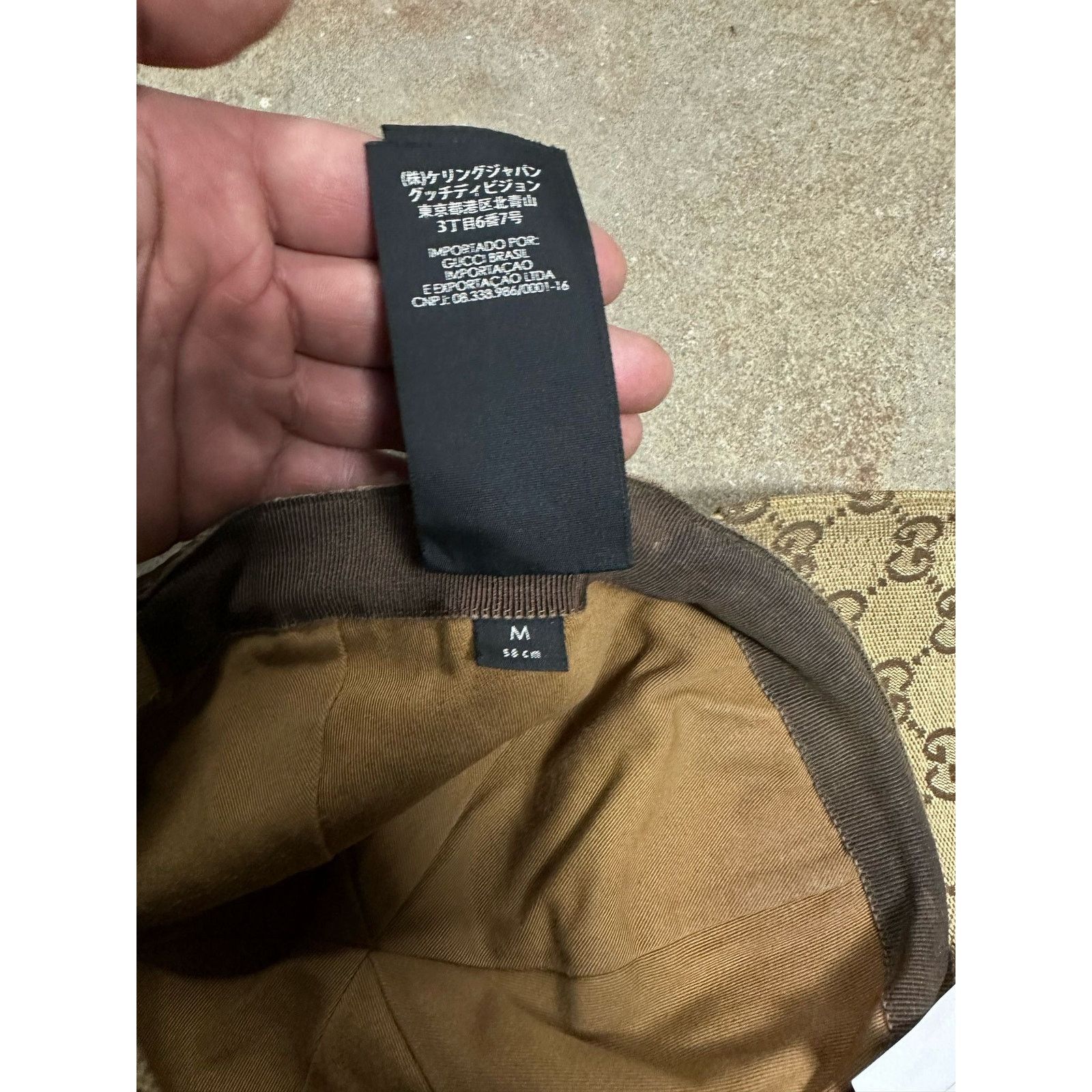 Gucci Gucci Patch Hat Brown Mono Used Medium Size ONE SIZE - 6 Thumbnail