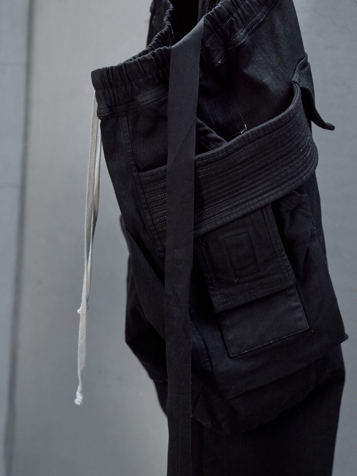 Rick Owens Drkshdw RICK OWENS DRKSHDW CREATCH CARGO PANTS -BLACK Size US 30 / EU 46 - 4 Thumbnail