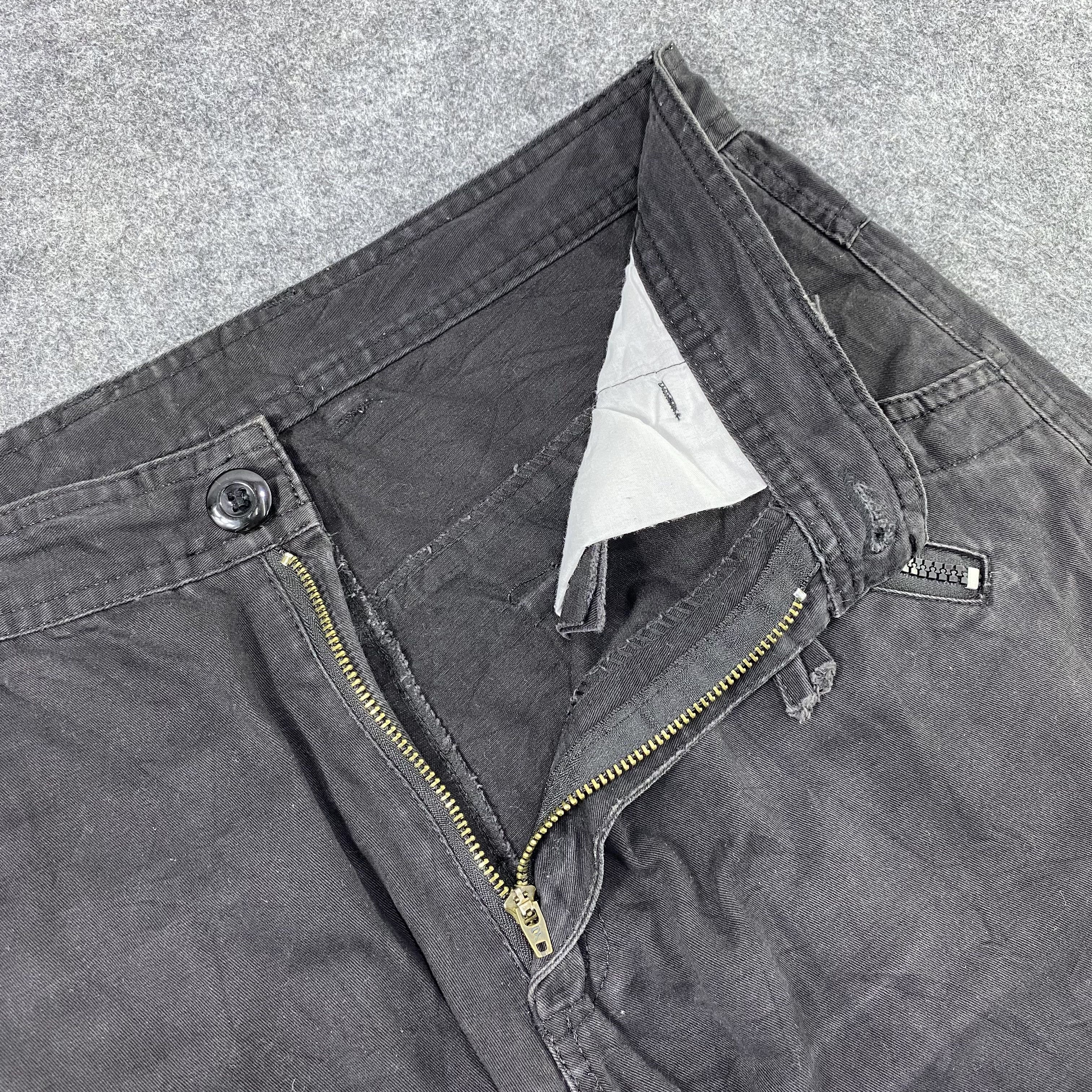 Cargo Black pants Multipocket -C010