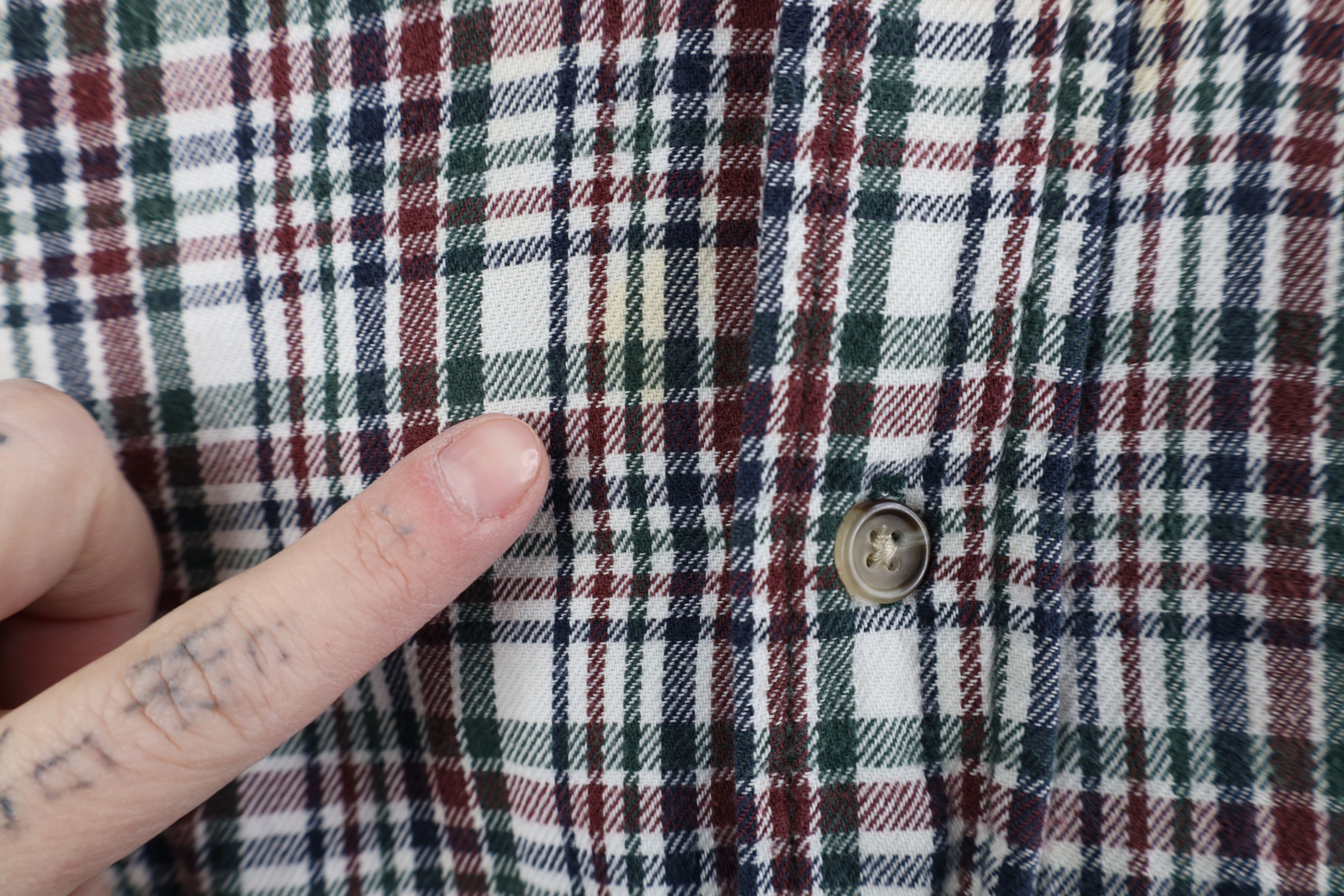 Vintage Vintage 90s Streetwear Flannel Collared Button Down Shirt Size US L / EU 52-54 / 3 - 6 Thumbnail