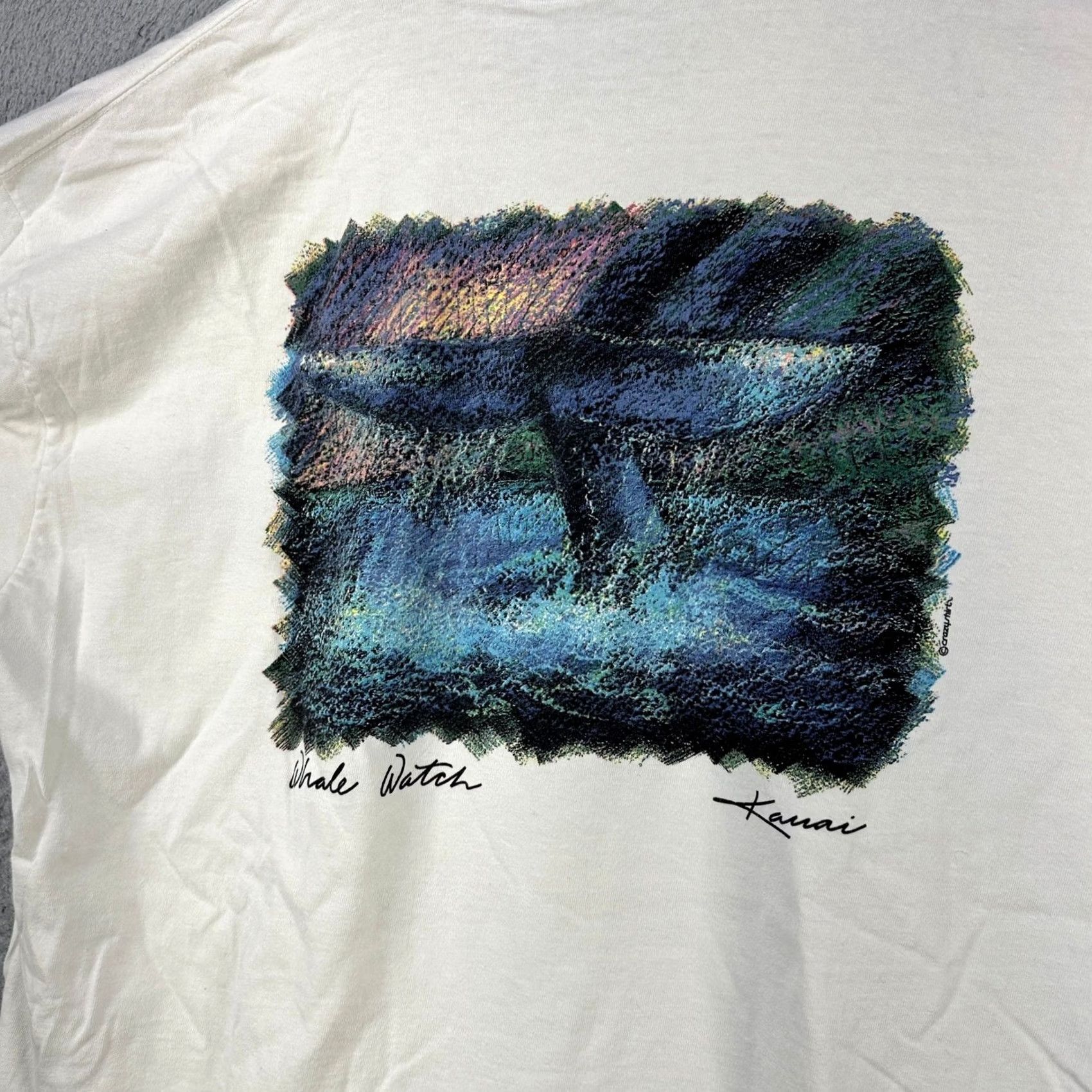 Vintage VINTAGE Crazy Shirts Hawaii T-Shirt Tee Men XL White Crewneck Casual Made IN USA Size US XL / EU 56 / 4 - 7 Thumbnail