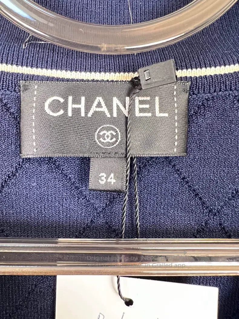 Chanel Chanel Classic colour-blocked baseball jacket Size XXS / US 00 / IT 34 - 3 Thumbnail
