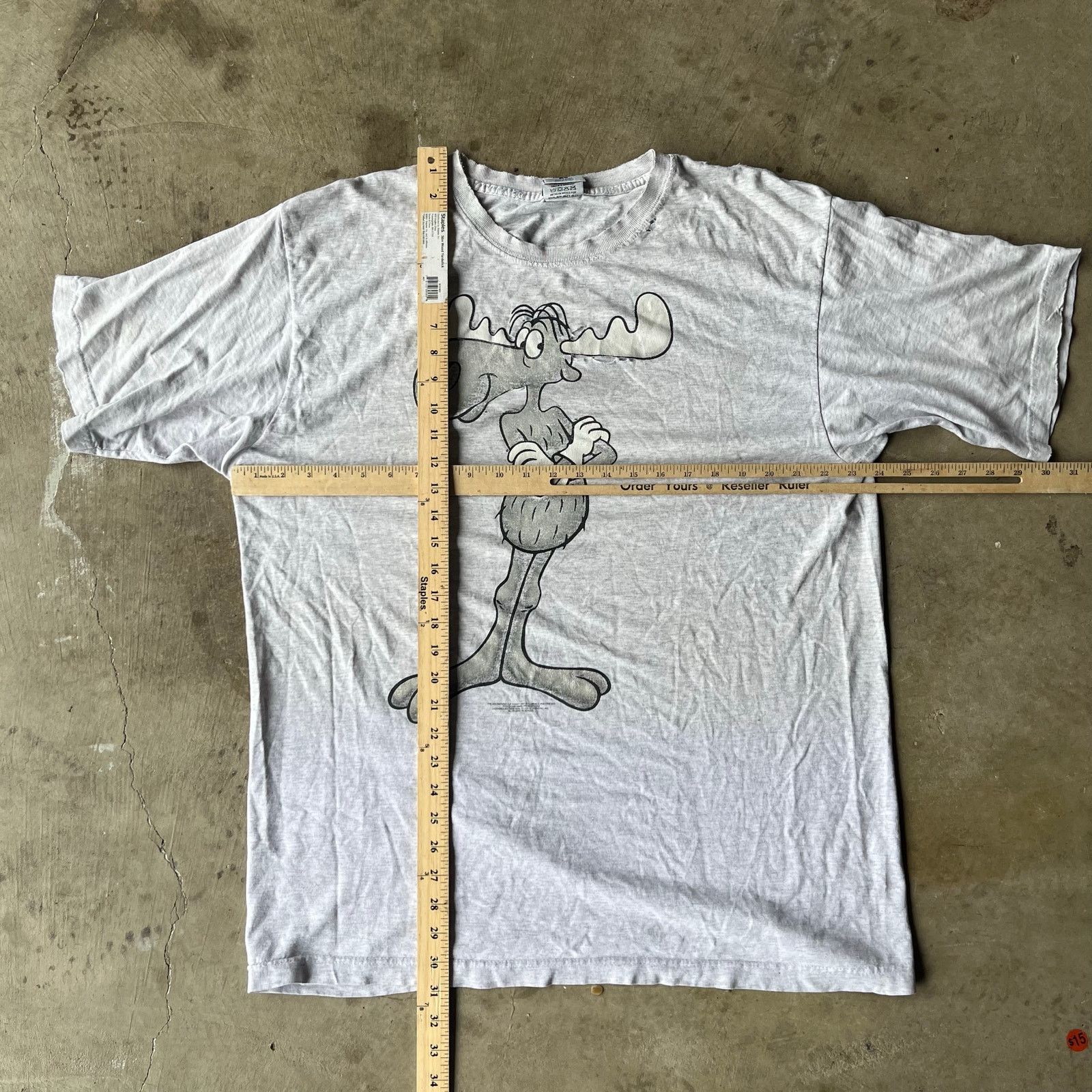 Vintage VINTAGE BULLWINKLE AND FRIENDS 90S CARTOON SHIRT XL GRAY Size US XL / EU 56 / 4 - 5 Thumbnail