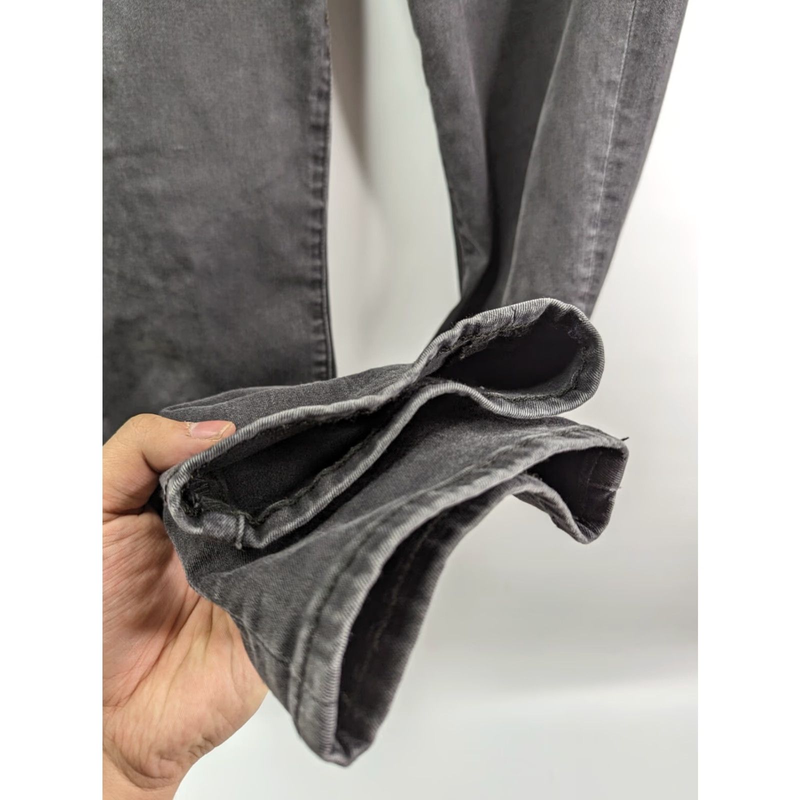 American Eagle Outfitters American Eagle Jeans Slim Straight Men 29 x 30 Black Stretch Dark Wash Denim Cotton Blend Logo Accessories Size US 29 - 4 Thumbnail