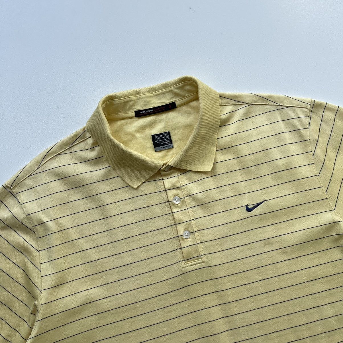 Nike × Tiger Woods × Vintage Nike Tiger Woods Golf LaManga Club Vintage Stripe Polo Shirt Size US XL / EU 56 / 4 - 2 Thumbnail