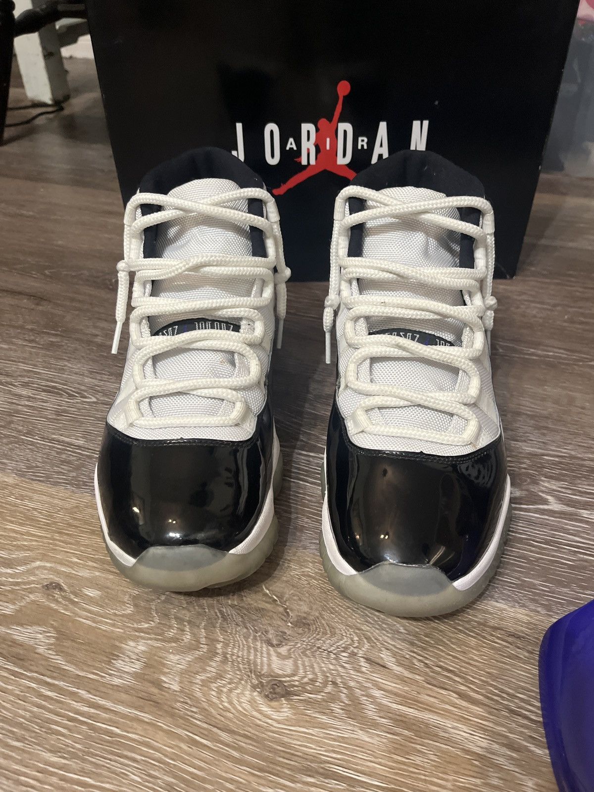 Jordan Brand Air Jordan Retro 11 Concords 10M OG ALL Size US 10 / EU 43 - 4 Thumbnail