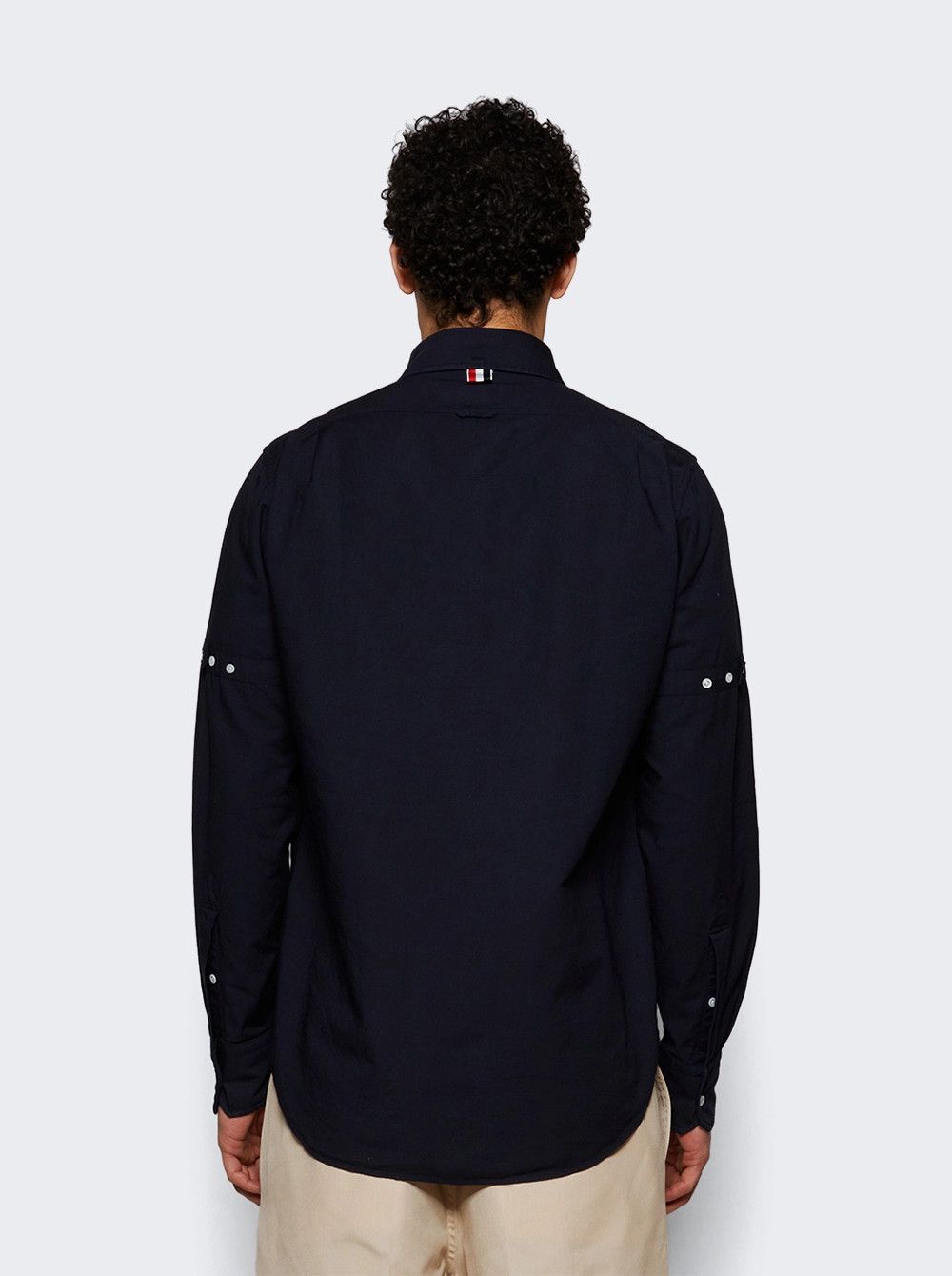 Thom Browne o1mle0326 Oxford Armband Shirt in Blue Size US XL / EU 56 / 4 - 4 Thumbnail
