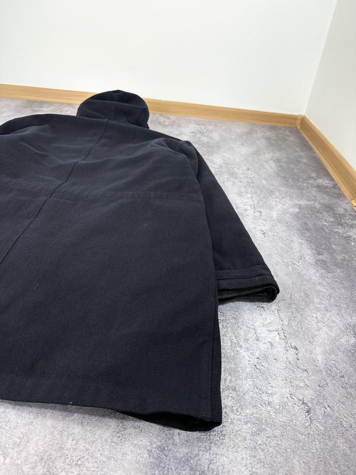 Massimo Osti Vintage 1998 Stone Island Archival Wool Hooded Long Coat Size US XL / EU 56 / 4 - 16 Thumbnail