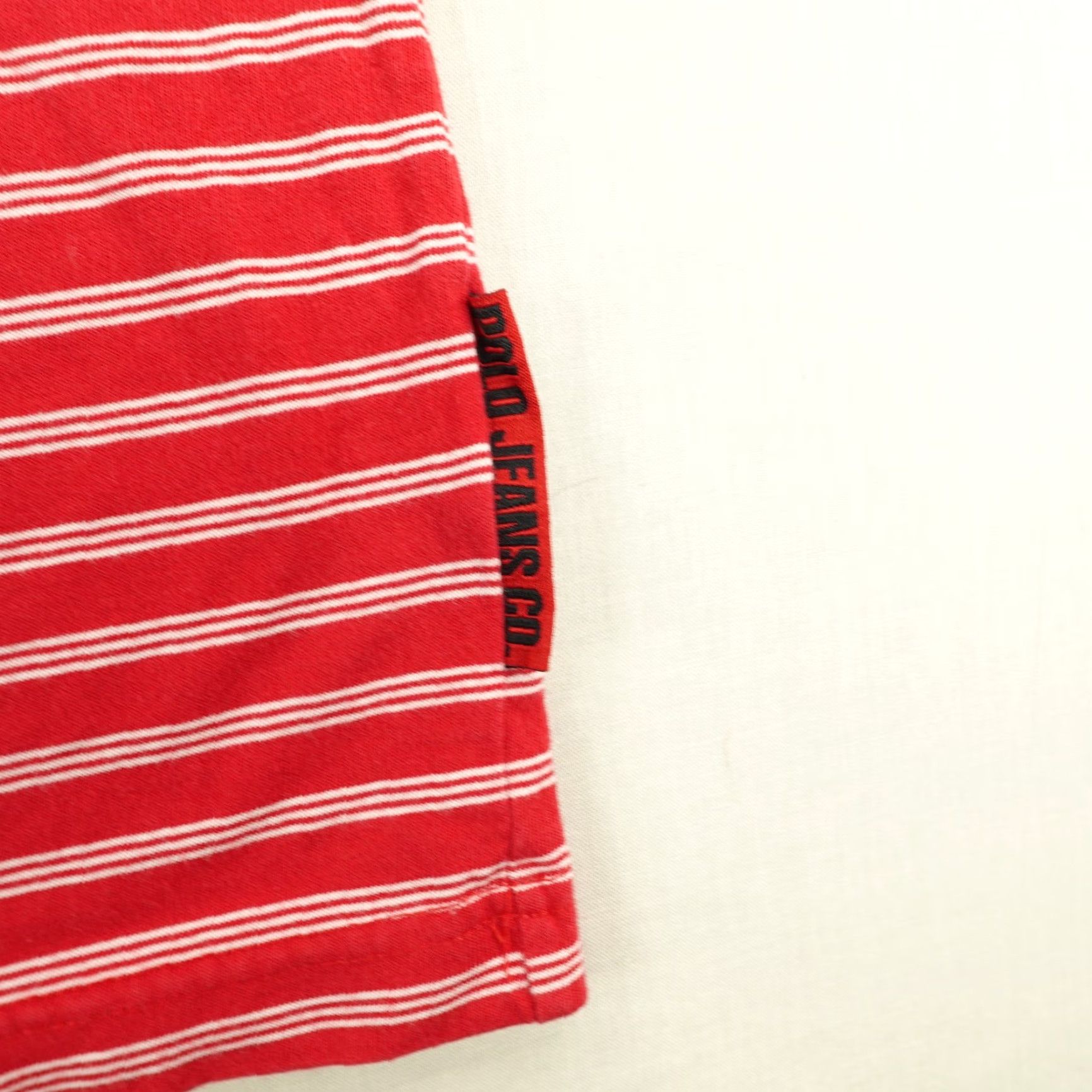 Ralph Lauren VINTAGE Ralph Lauren Polo Shirt Mens Large Red White Stripes 1/4 Zip Activewear Y2K Size US L / EU 52-54 / 3 - 5 Thumbnail
