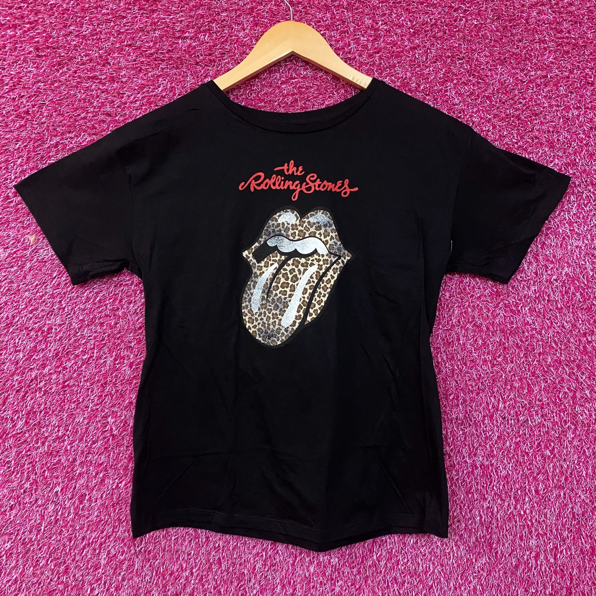 The Rolling Stones Rolling Stones Leopard Print Tongue Graphic Women's T-Shirt Size L / US 10 / IT 46 - 1 Thumbnail