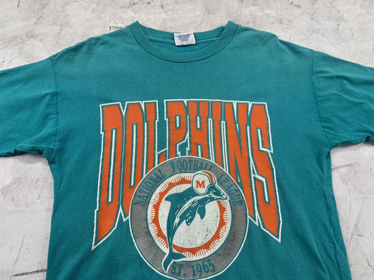 Vintage Mens vintage t shirt Dolphins Size XL Size US XL / EU 56 / 4 - 3 Thumbnail