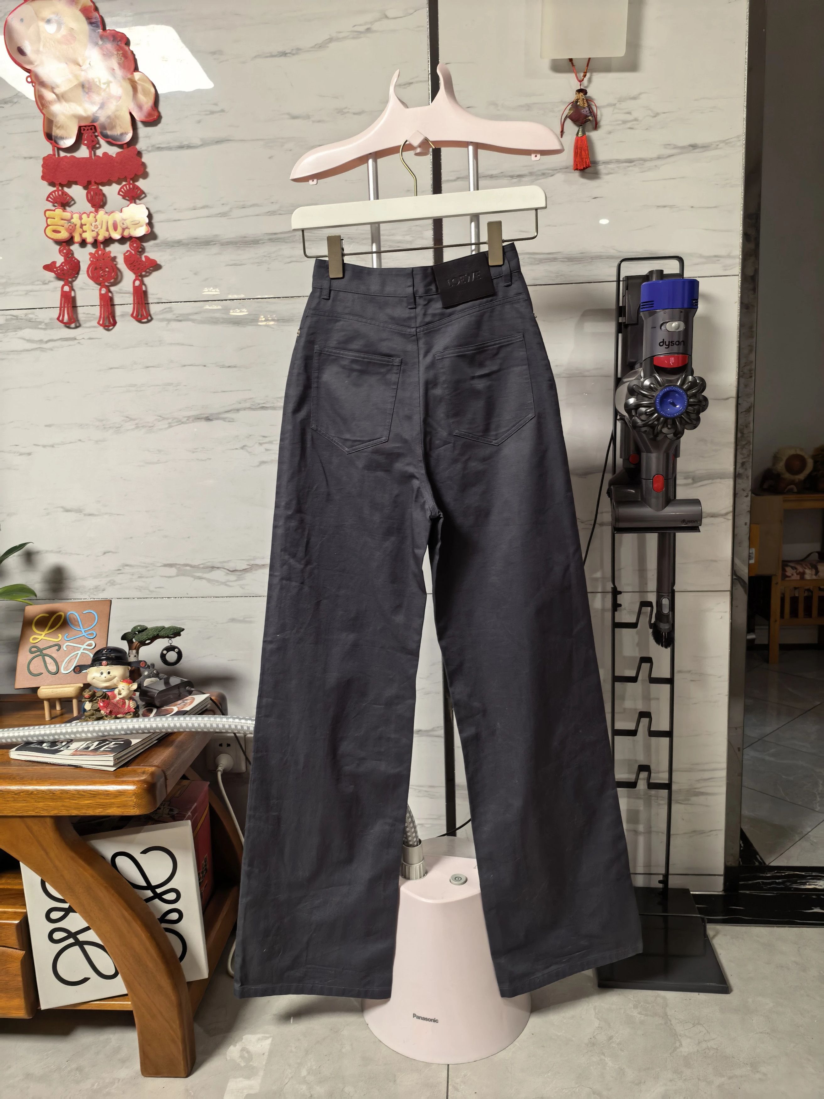Loewe LOEWE SS25 Denim Pants Black Square Leather Tag Size 24" / US 00 / IT 34 - 2 Thumbnail