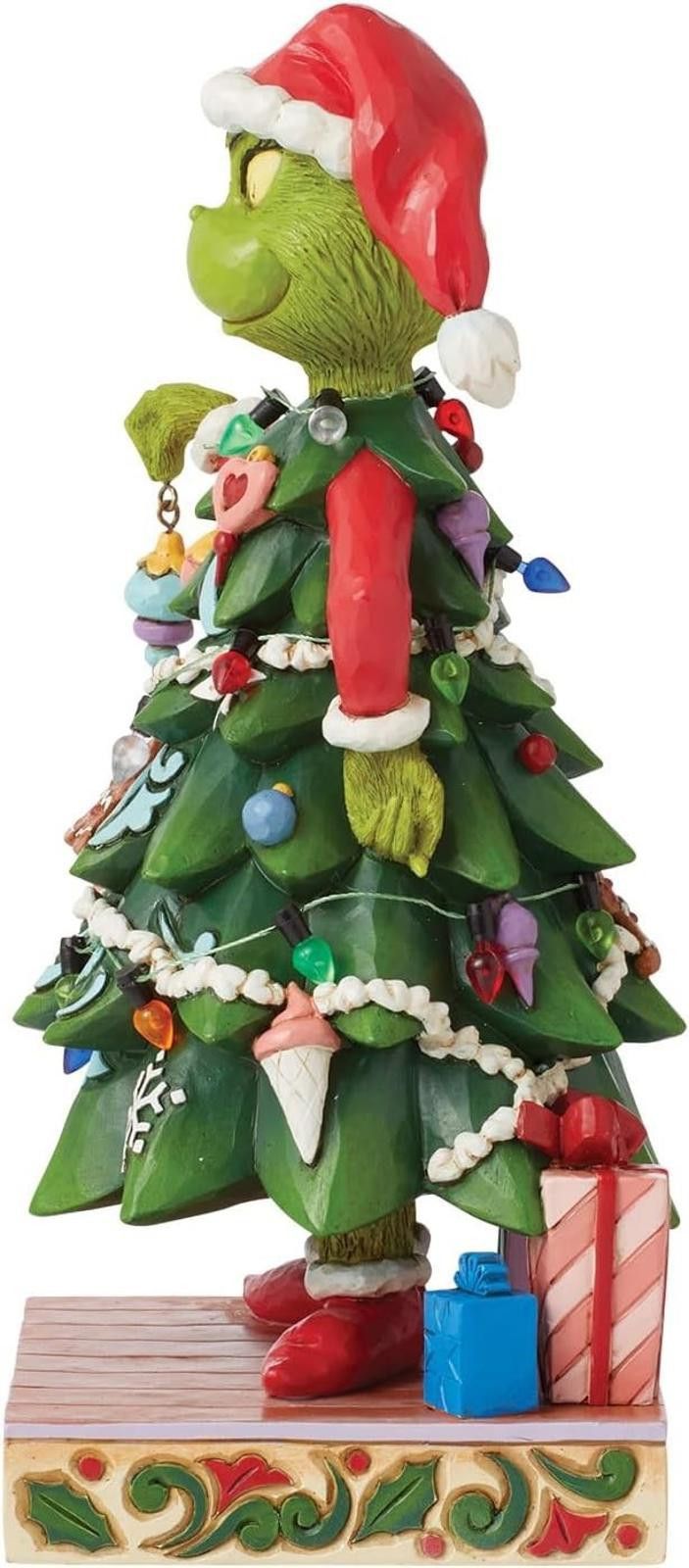 Designer Dr. Seuss Grinch Dressed as a Christmas Tree Figurine NIB Size ONE SIZE - 3 Thumbnail