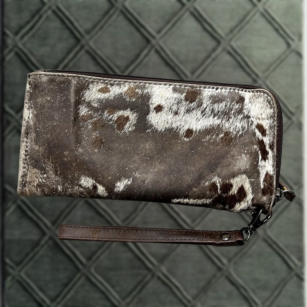 Vintage StS Ranchwear Classic Cowhide Clutch Wallet Brown Size ONE SIZE - 1 Thumbnail