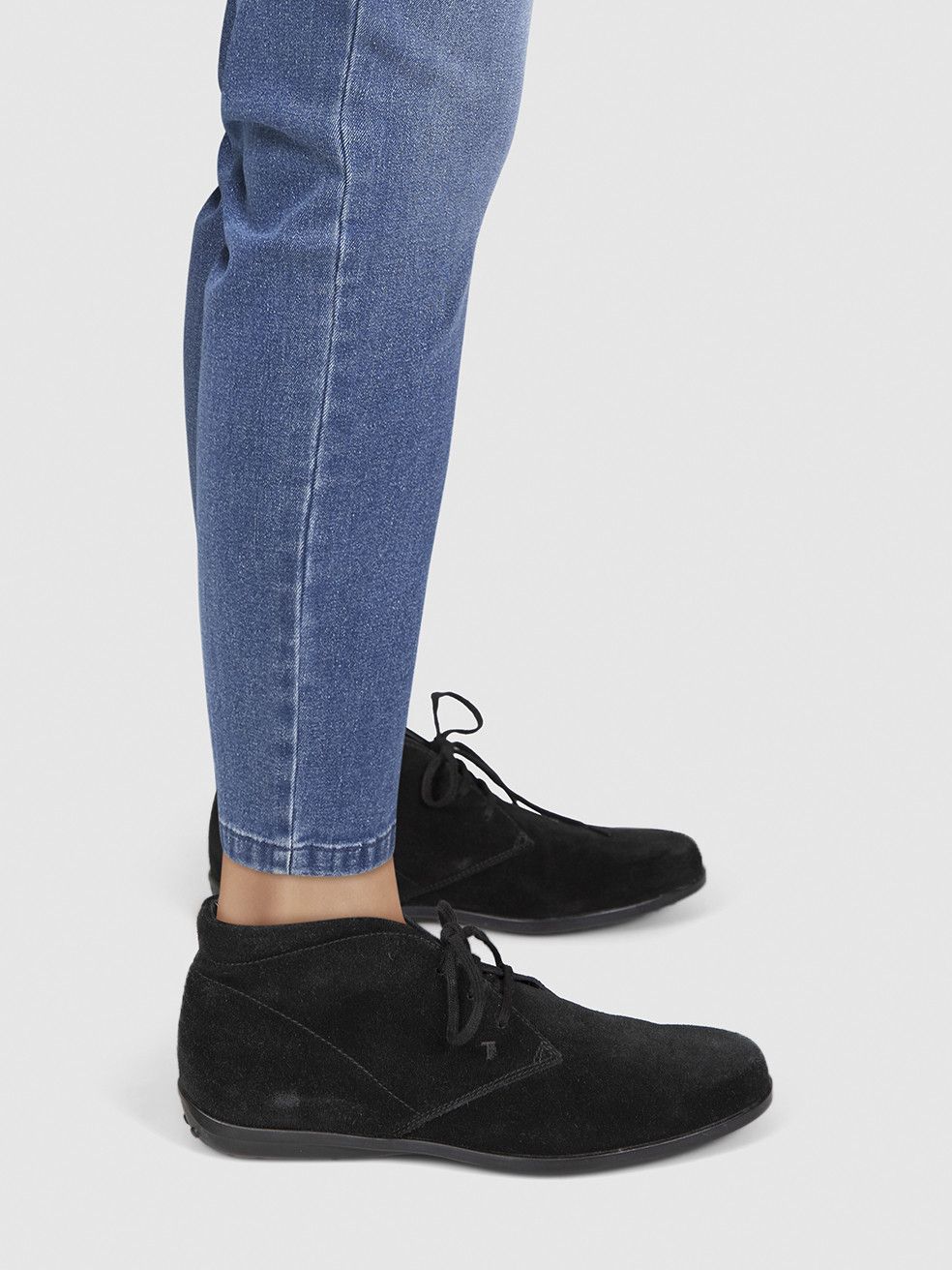 Tod's Black Suede Desert Boots Size US 7.5 / IT 37.5 - 1 Preview