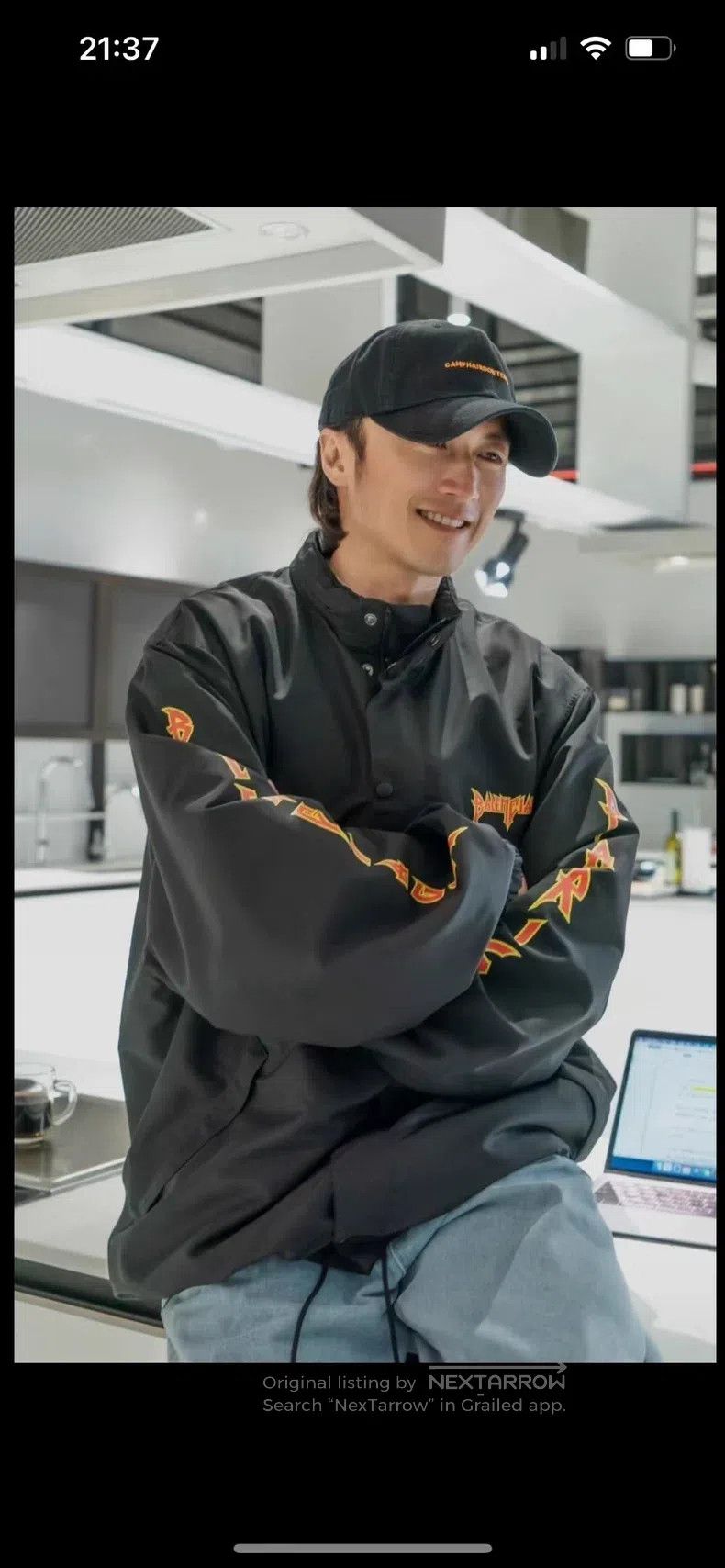 Balenciaga Balenciaga Lightning Letter Hooded Windbreaker Jacket Size US S / EU 44-46 / 1 - 8 Thumbnail