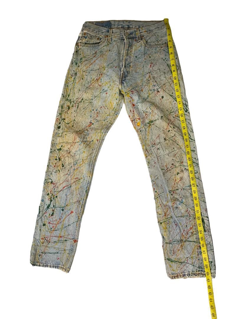 Levi's Vintage Clothing Vintage Levi’s 501 Painting Denim Size 29" - 10 Thumbnail