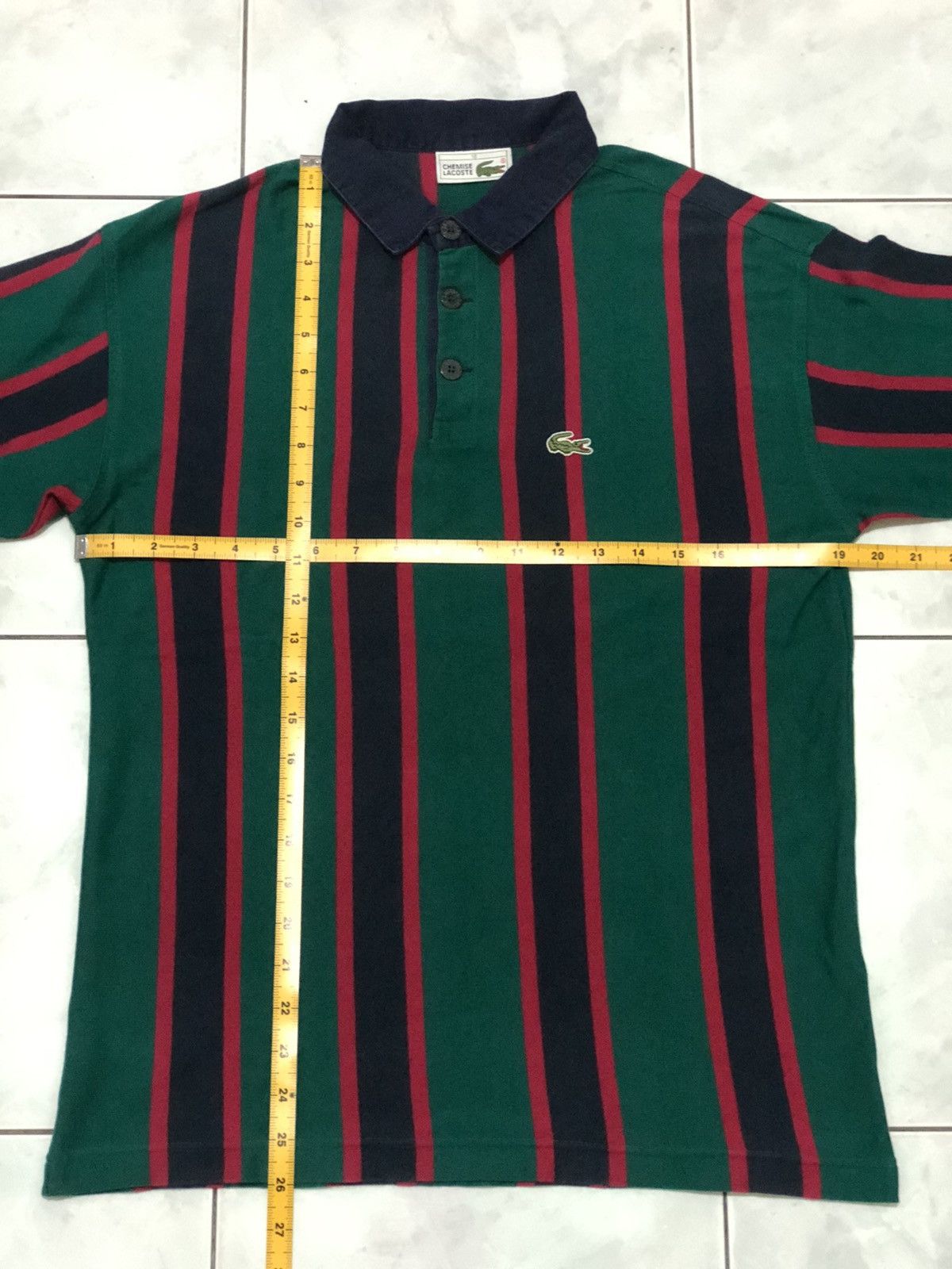 Lacoste MADE IN FRANCE Vintage Lacoste Preppy Striped Rugby Polo Size US M / EU 48-50 / 2 - 19 Thumbnail