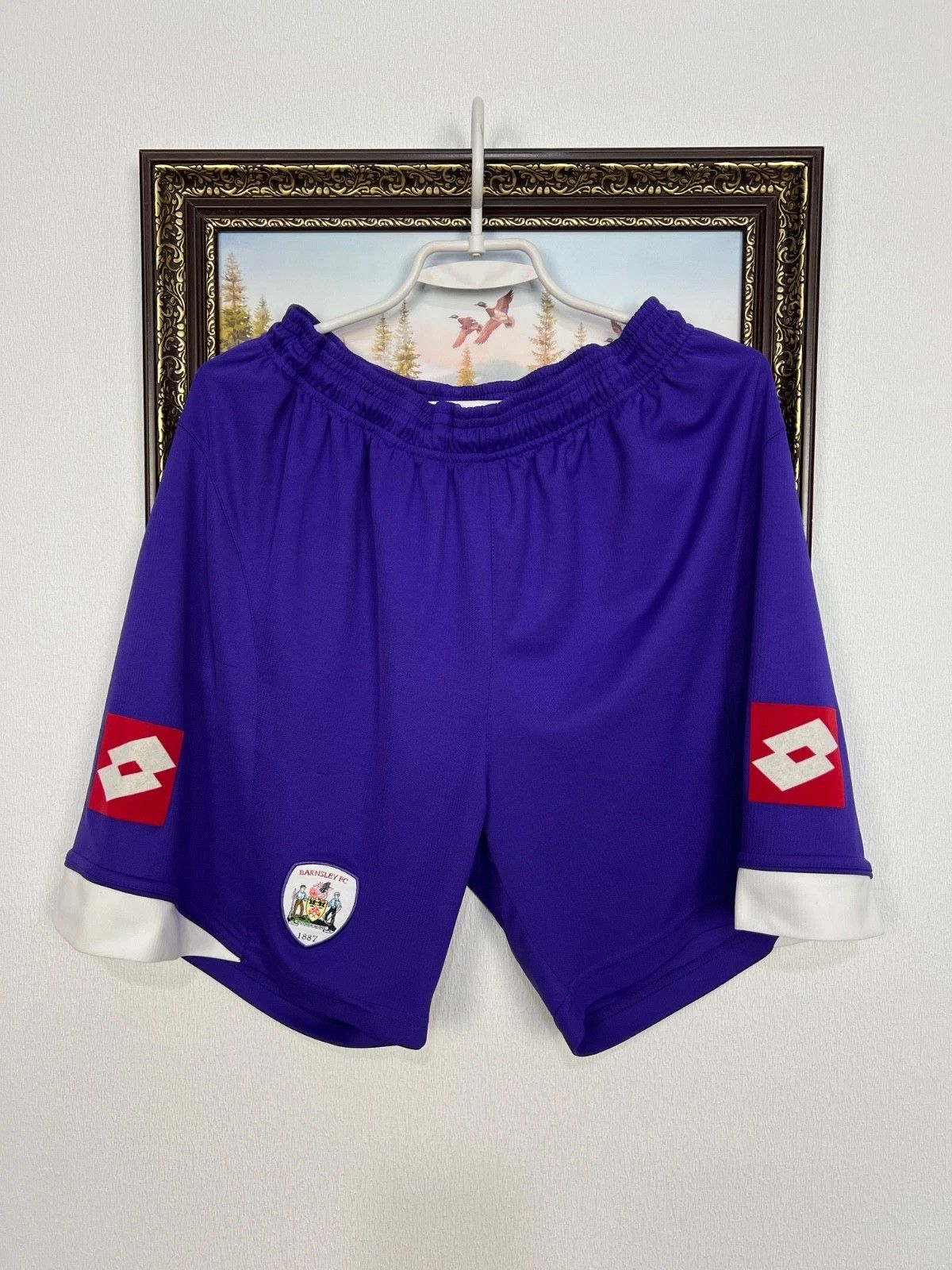 Lotto Sport Vintage Lotto Barnsley Football Shorts Soccer Athletic XL Size US 36 / EU 52 - 1 Thumbnail