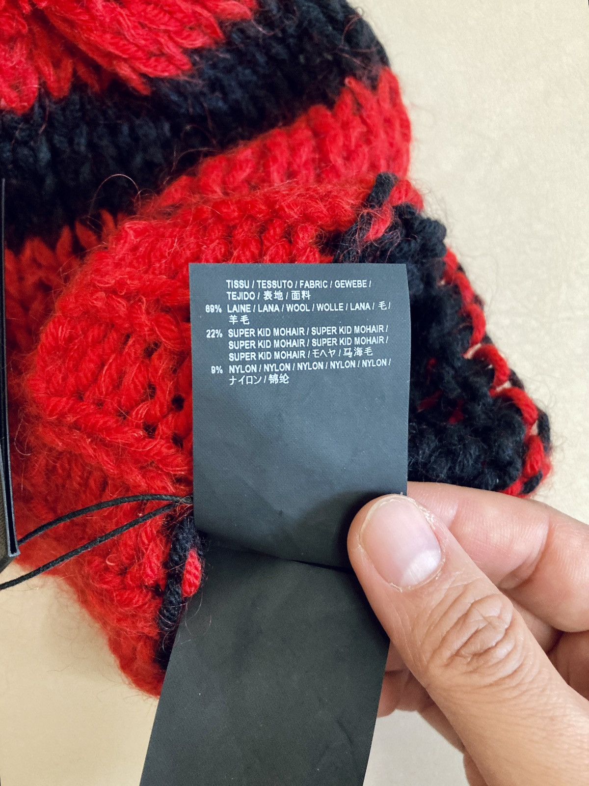 Hedi Slimane × Saint Laurent Paris SAINT LAURENT PARIS BY HEDI SLIMANE 16SS STRIPED BEANIE Size ONE SIZE - 3 Thumbnail