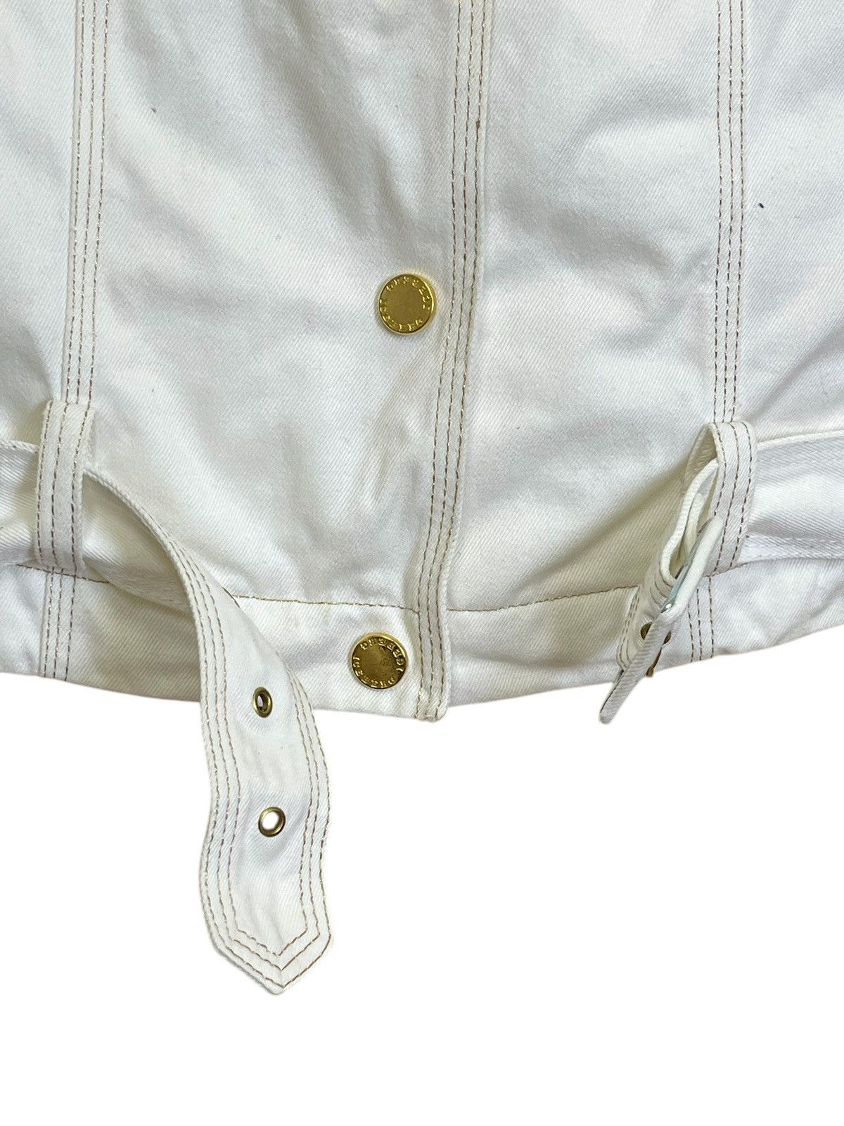 Iceberg VINTAGE 1992 ICEBERG STUDDED LOGO/BELT TRUCKER DENIM JACKET Size US L / EU 52-54 / 3 - 9 Thumbnail