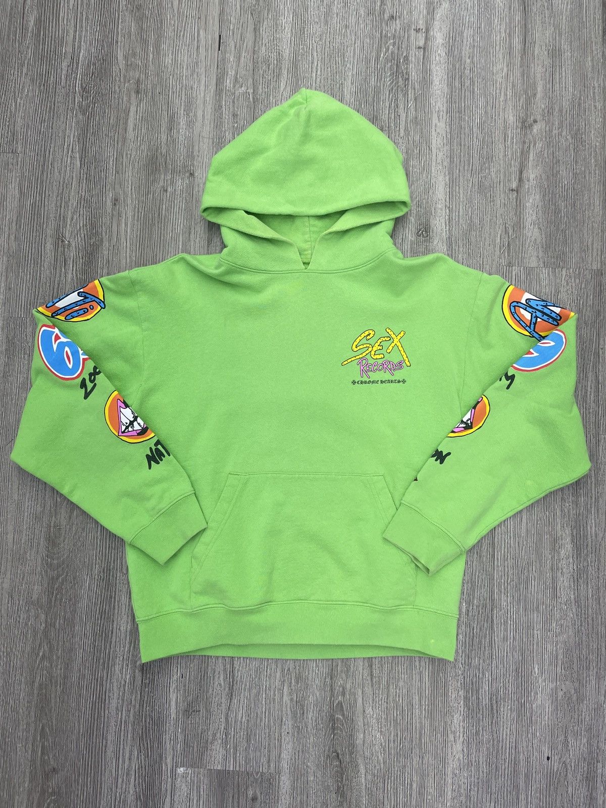 Chrome Hearts Chrome hearts sex records green hoodie Size US L / EU 52-54 / 3 - 1 Thumbnail