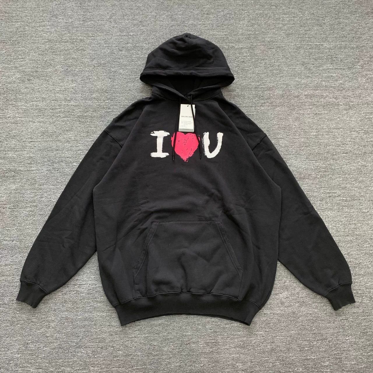 Balenciaga Balenciaga Black Heart Destroyed Hoodie Size US S / EU 44-46 / 1 - 1 Thumbnail
