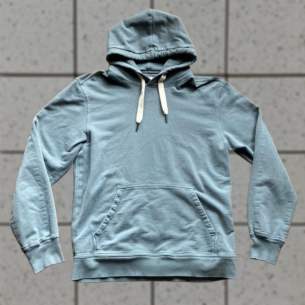 Buck Mason Buck Mason Hoodie Mens M Brushed Loopback Turquoise Blue Sweatshirt Size US M / EU 48-50 / 2 - 1 Thumbnail