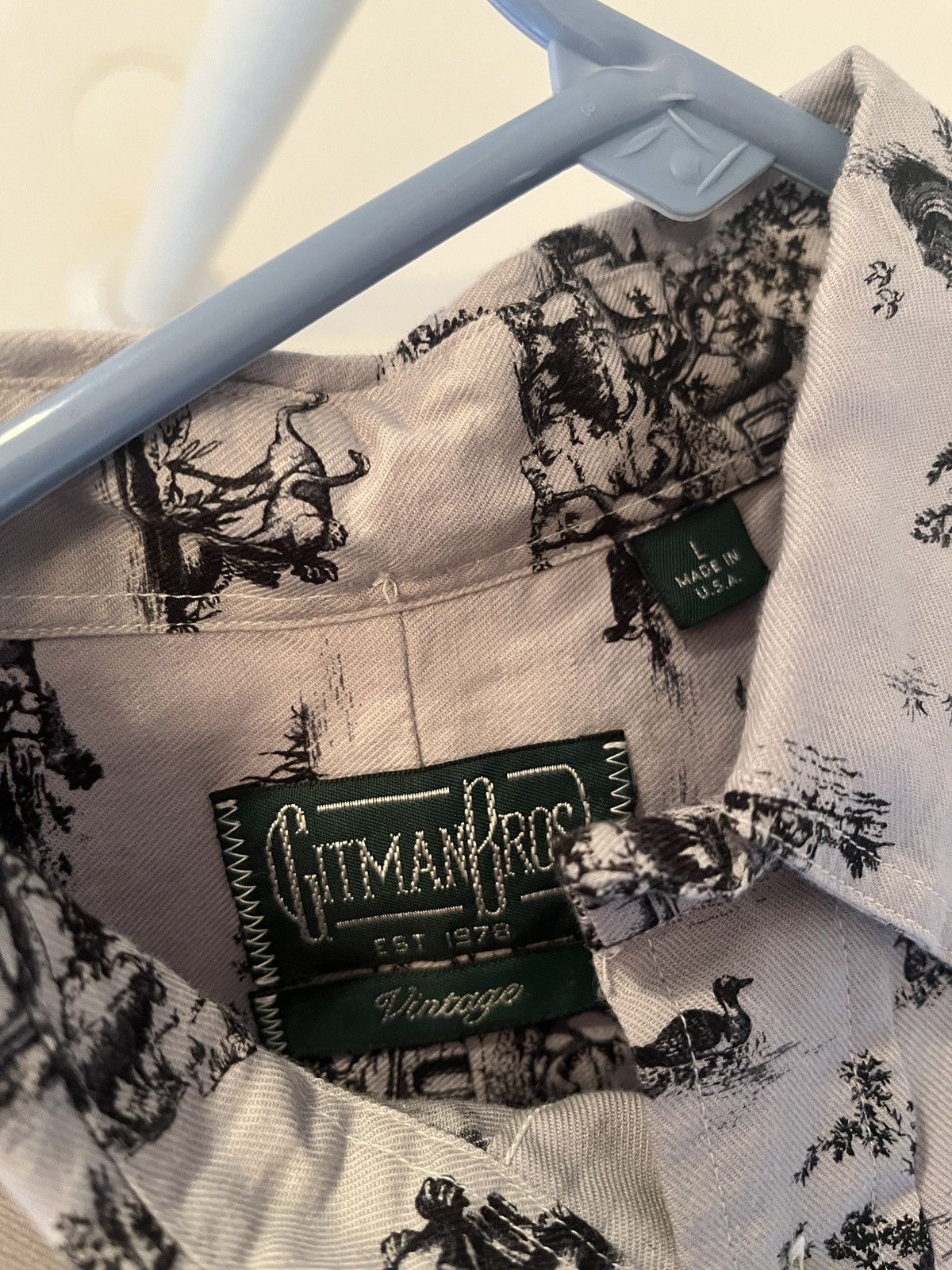 Gitman Bros. Vintage Gitman Bros Vintage Print Shirt Size US L / EU 52-54 / 3 - 2 Thumbnail