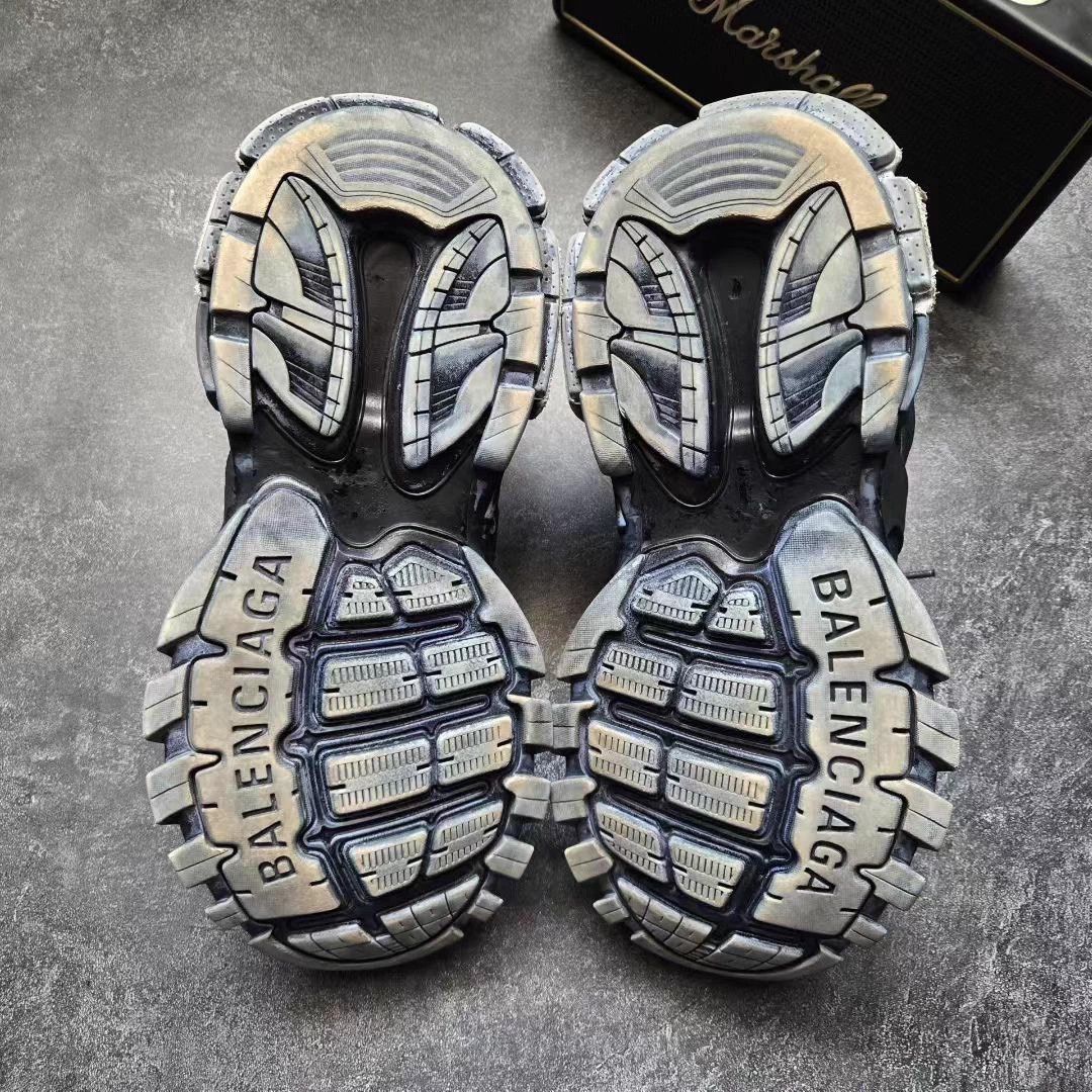 Balenciaga BALENCIAGA TRACK Distressed Black 41 2x Worn LN Box Size US 8 / EU 41 - 7 Thumbnail