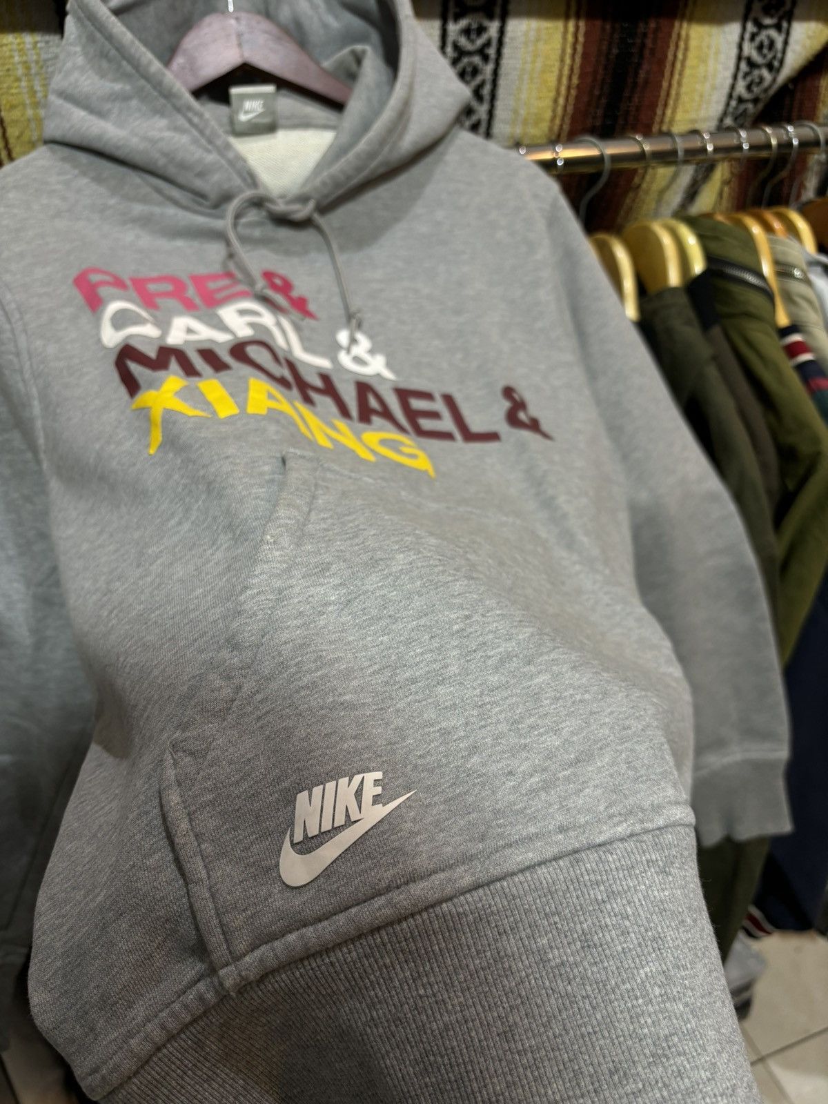 Nike × Vintage Nike hoodie Pre & Carl & Michael & Xiang Size US L / EU 52-54 / 3 - 3 Thumbnail