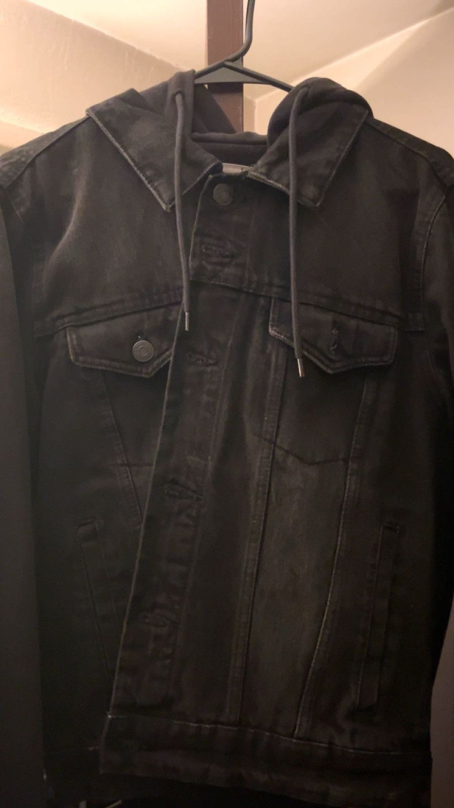 Aeropostale Black denim jacket Size US M / EU 48-50 / 2 - 2 Thumbnail
