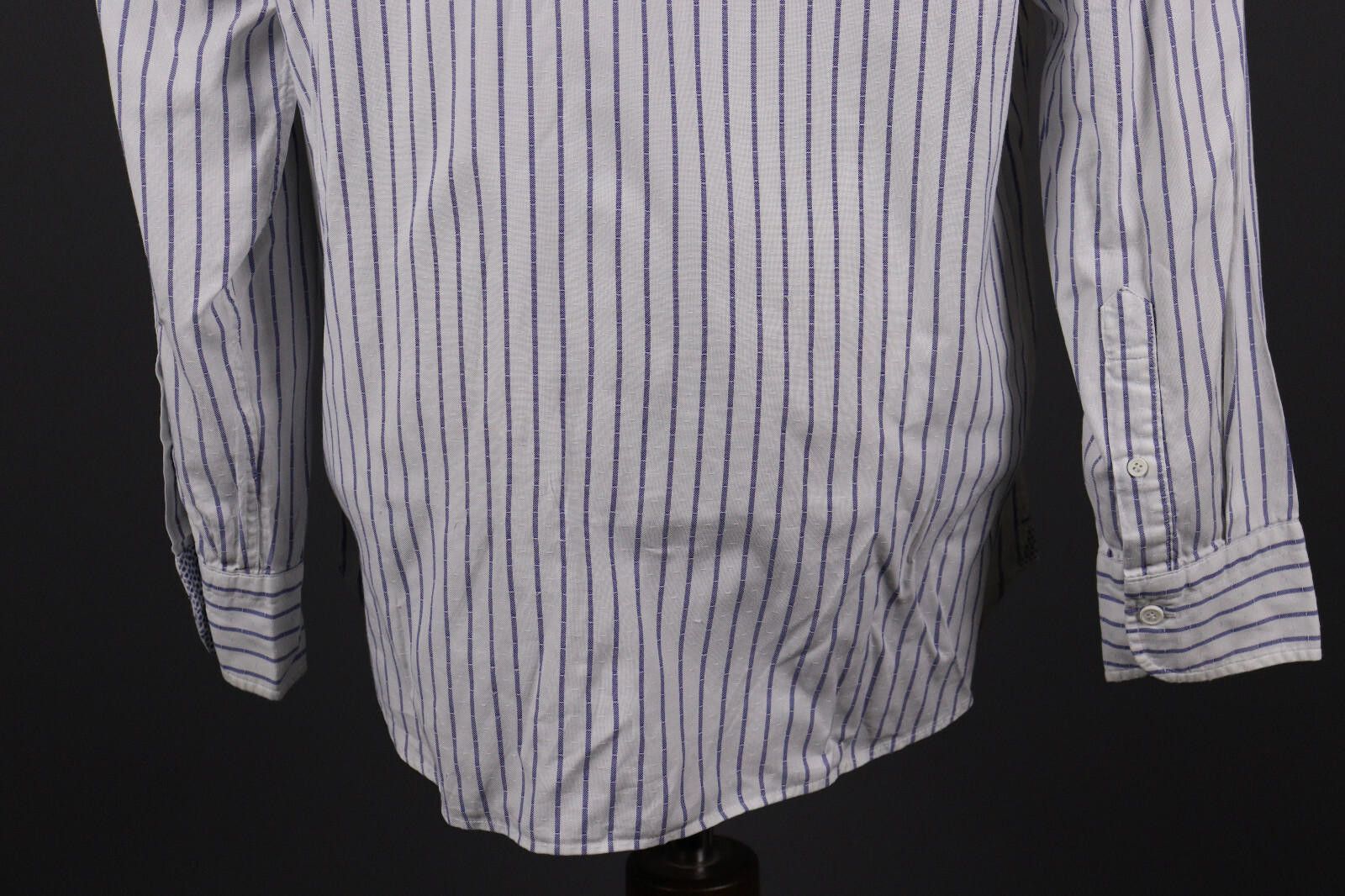 Designer Boggi Milano New Classic Custom Fit Stripe Shirt Size XL Size US XL / EU 56 / 4 - 7 Thumbnail