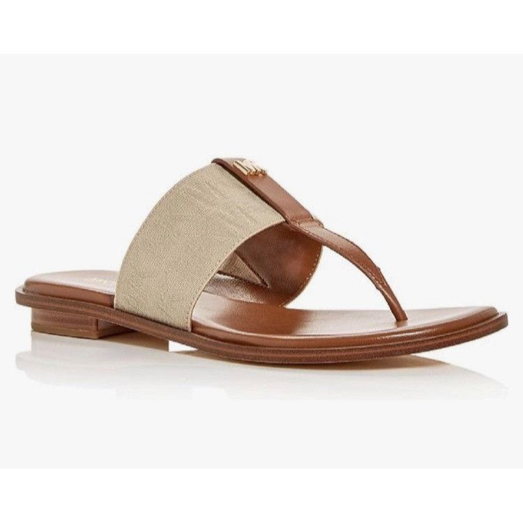 image of Michael Kors Verity Thong Sandals Hemp Size 8M Nib, Women's