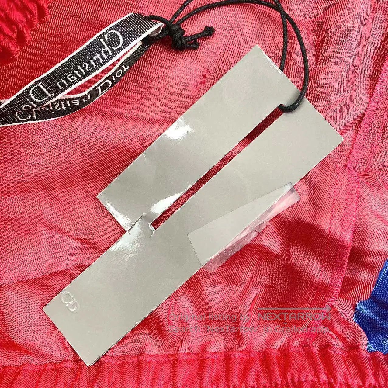 Dior Dior Red and blue color-blocked shorts| Size 26" / US 2 / IT 38 - 5 Thumbnail