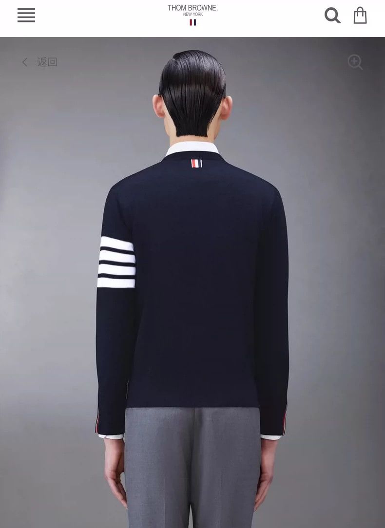 Thom Browne Thom browne Classic four-bar pullover sweater 2503-Nextarro Size US M / EU 48-50 / 2 - 8 Thumbnail