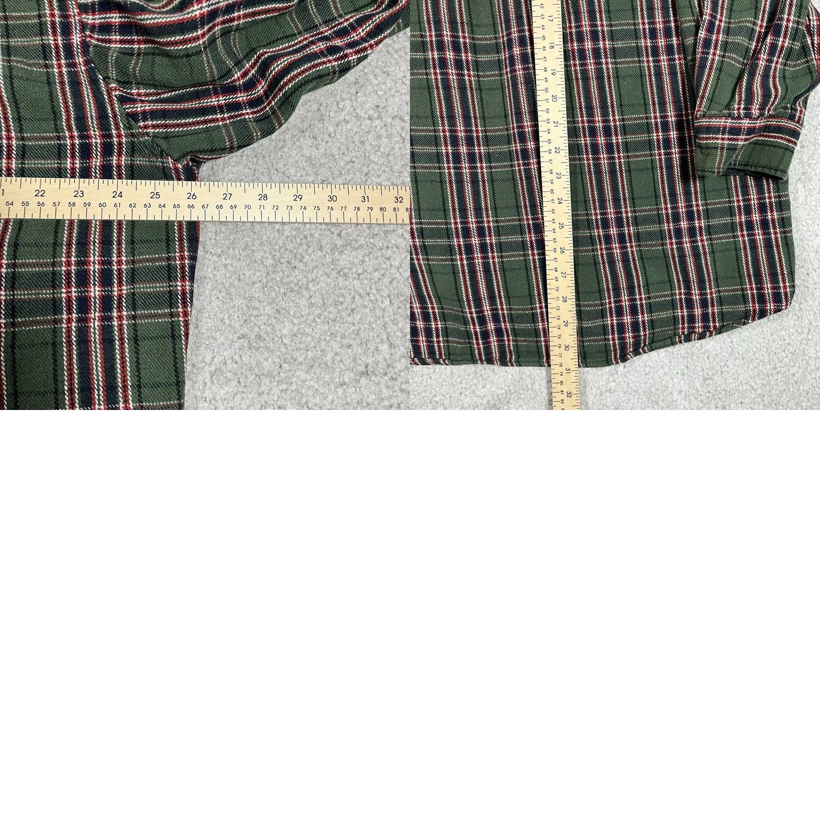 Vintage VINTAGE Big Mac Shirt Mens XL Green Plaid Button Heavy Flannel Outdoors Work Cotton VTG Size US XL / EU 56 / 4 - 10 Thumbnail