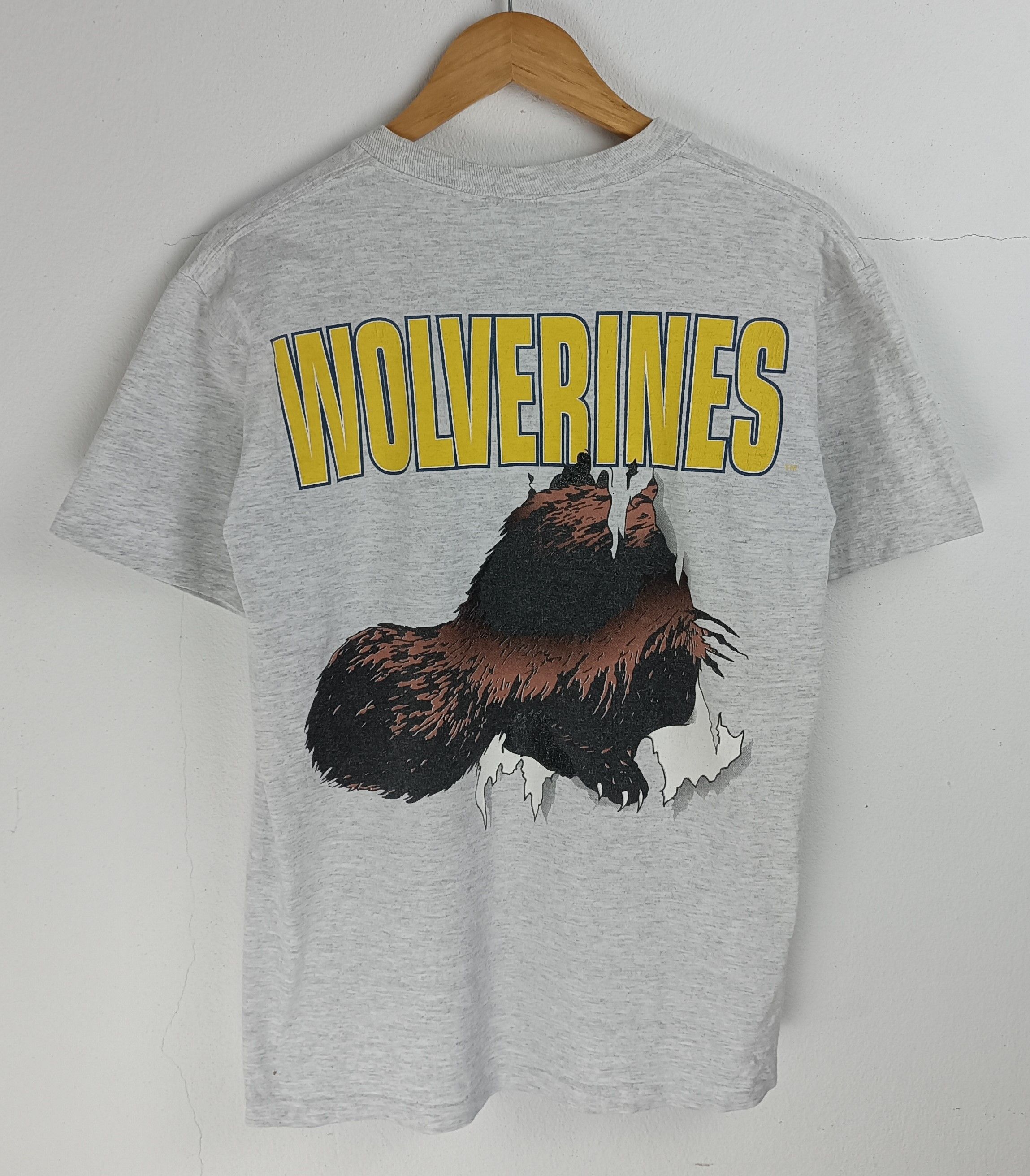 NFL VINTAGE 90'S MICHIGAN WOLVERINE BACKHIT TEE Size US M / EU 48-50 / 2 - 4 Thumbnail