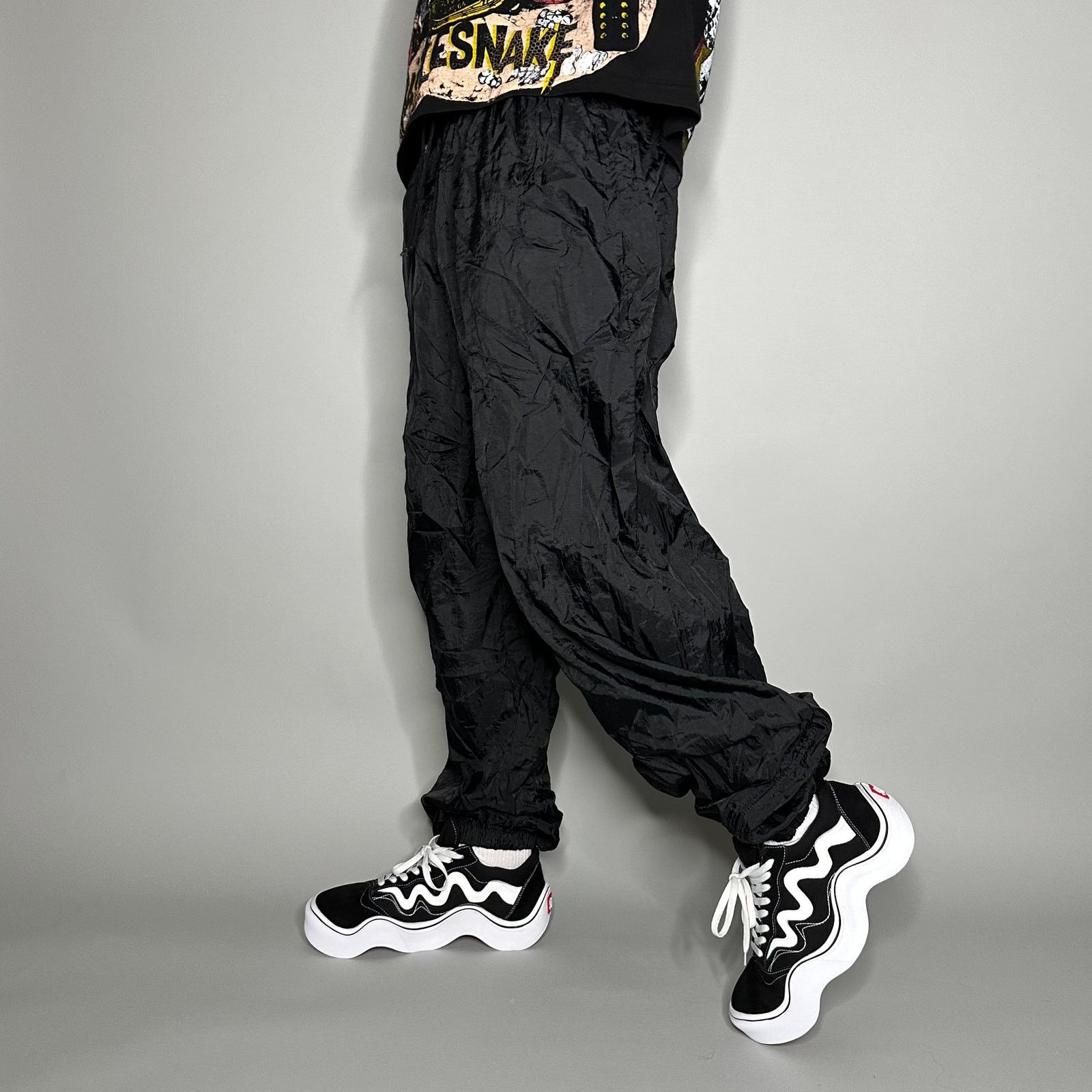 Stussy × Vintage Vintage 90s Stussy Reflective Drawstring Track