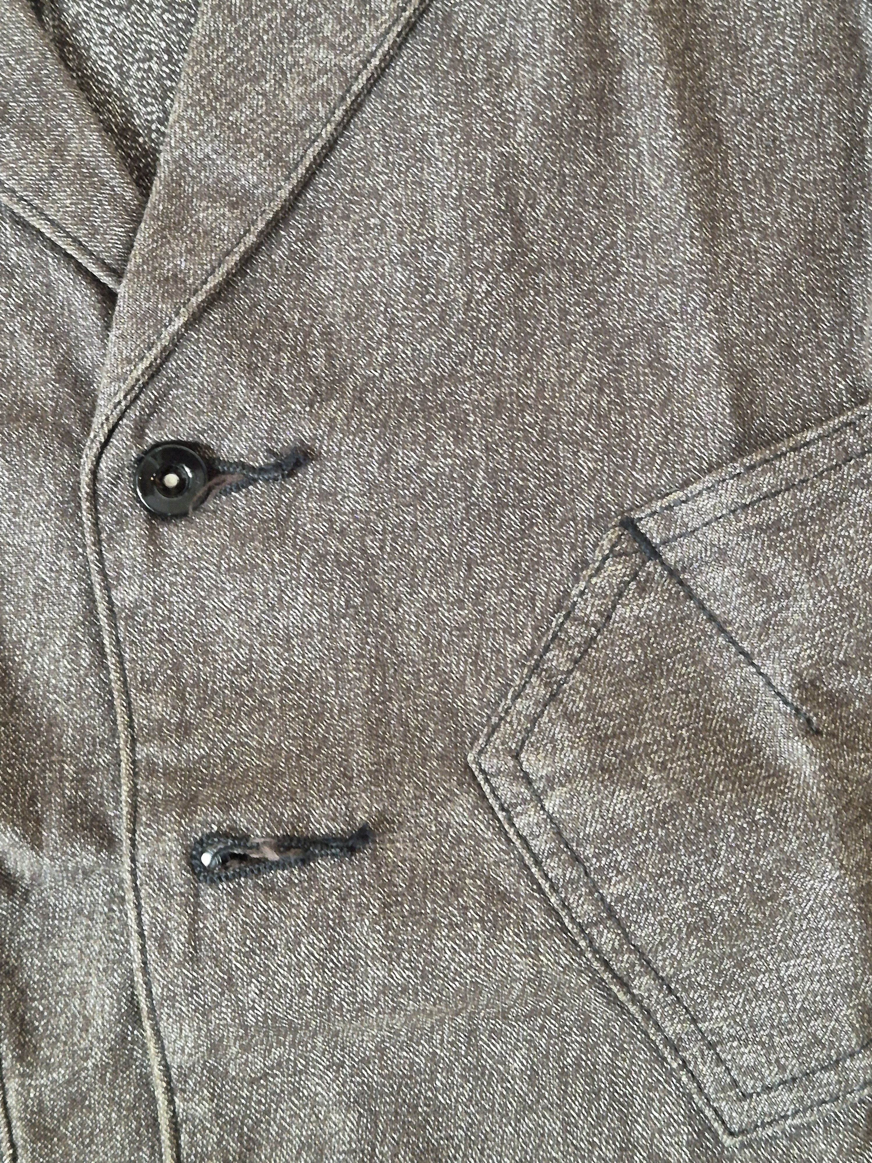 Sugar Cane Sugar Cane 1940s Style Cover Engineer Cotton Waistcoat Vest Size 40L - 6 Thumbnail