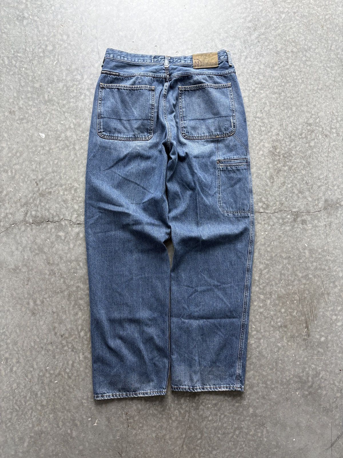 Nautica Vintage Y2K Nautica Carpenter Jeans Baggy Fit 34x34 Size US 34 / EU 50 - 1 Thumbnail
