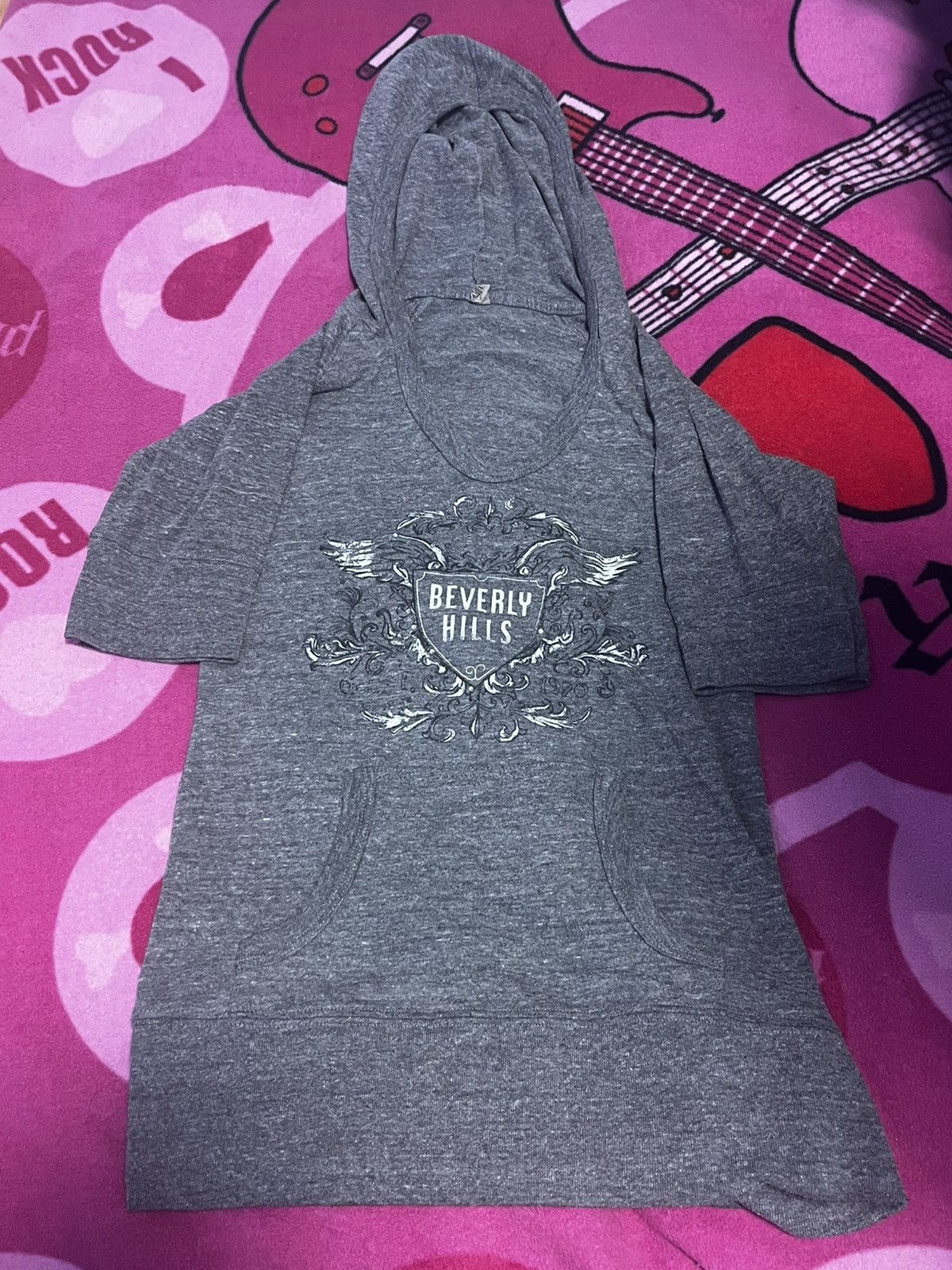 Other Y2k design gray tee with hood Size M / US 6-8 / IT 42-44 - 1 Thumbnail