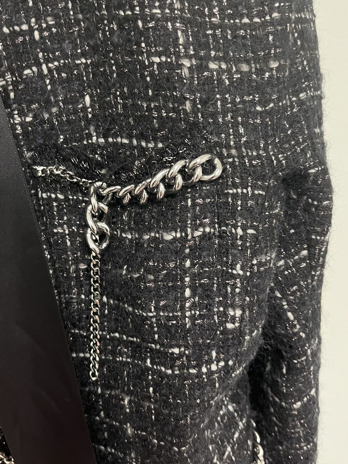 R13 Square Shoulder Tweed Jacket. Medium Size M / US 6-8 / IT 42-44 - 10 Thumbnail