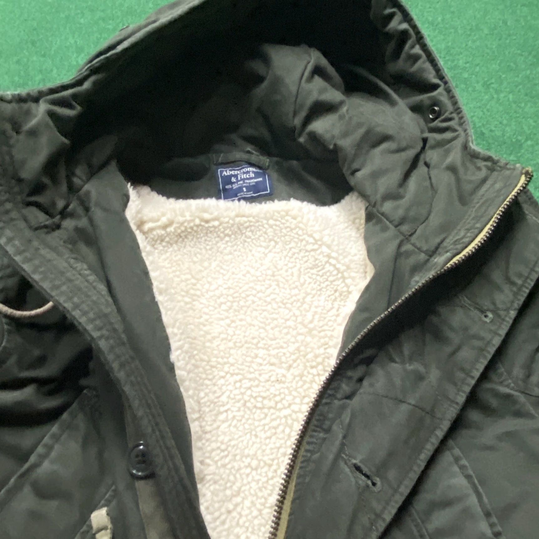Abercrombie & Fitch VINTAGE Abercrombie & Fitch Jacket Mens S Green Military Style Parka Coat Size US S / EU 44-46 / 1 - 5 Thumbnail