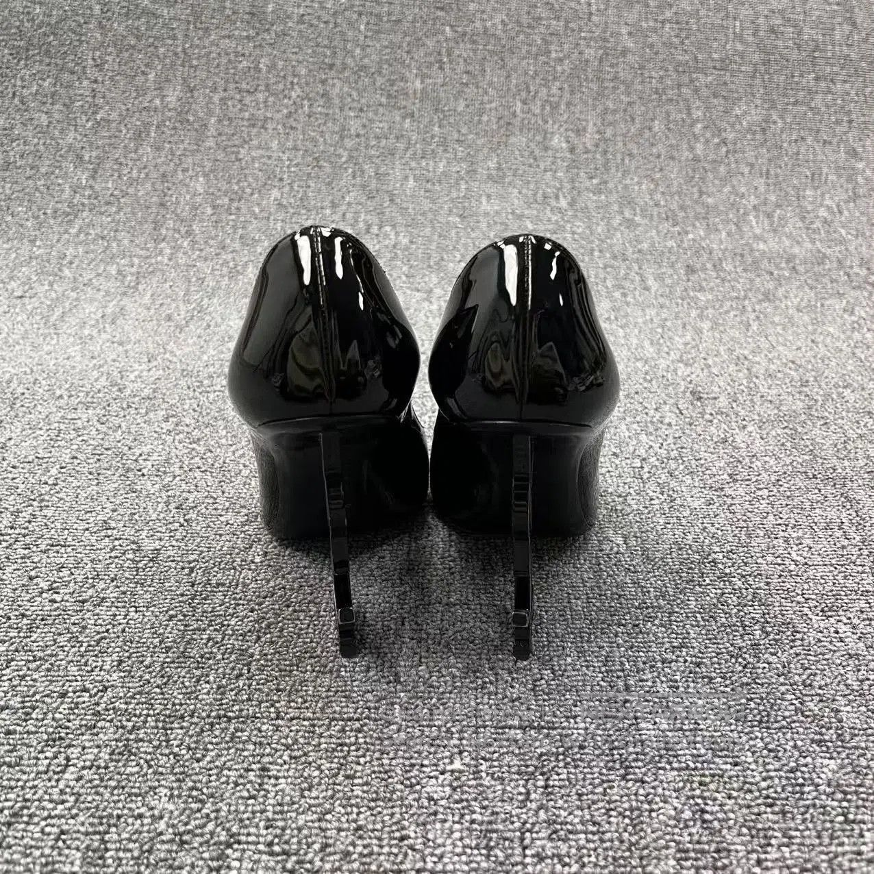 Saint Laurent Paris black patent leather high heels. Size US 7.5 / IT 37.5 - 3 Thumbnail