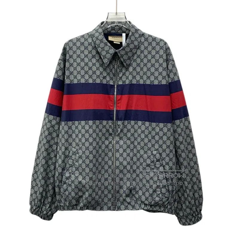 Gucci Gucci 24 colour-blocked striped logo jacquard full-print c Size US S / EU 44-46 / 1 - 1 Thumbnail