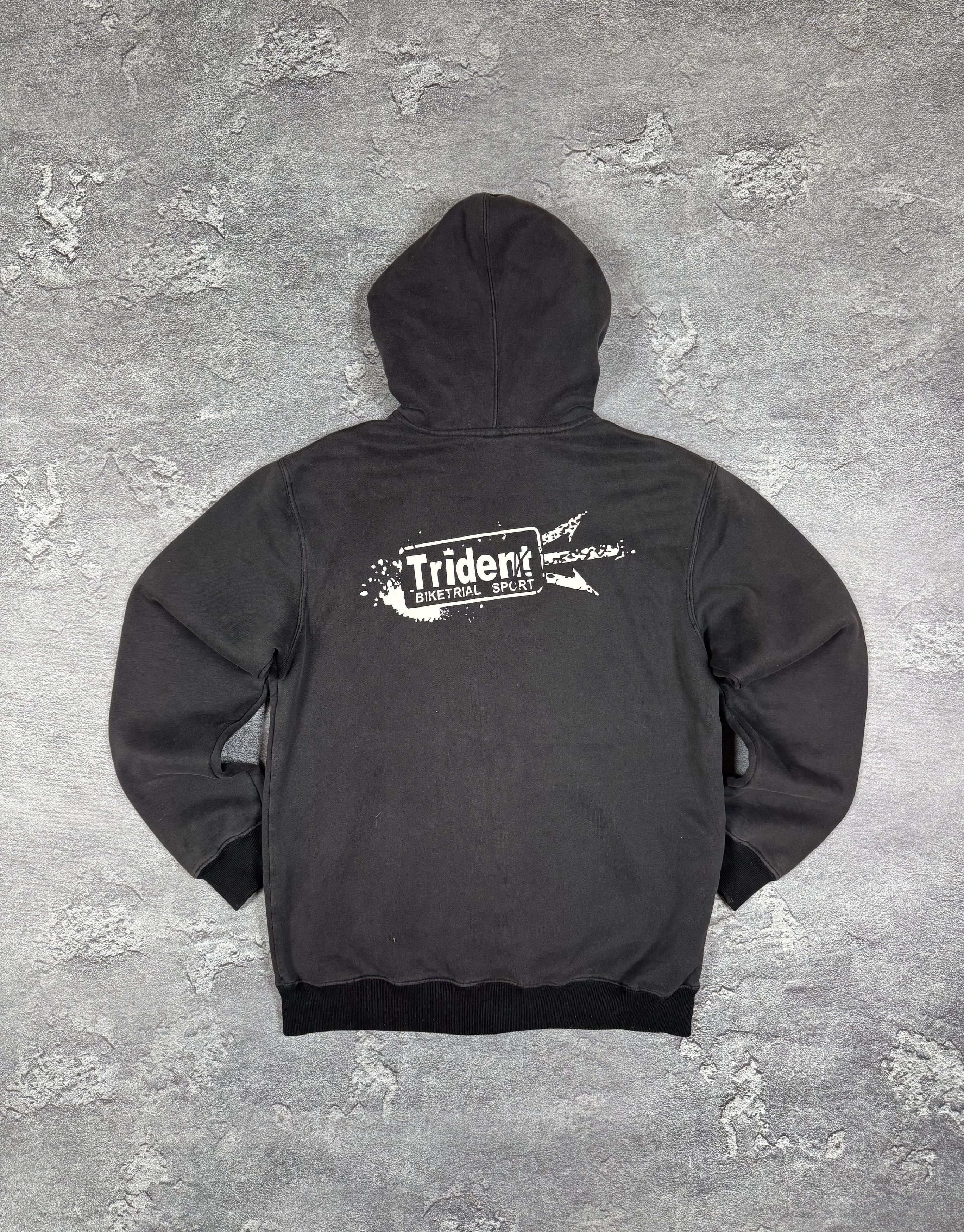 If Six Was Nine Y2K Gothic Trident Moto Baggy Hoodie Size L Streetwear Size US L / EU 52-54 / 3 - 3 Thumbnail